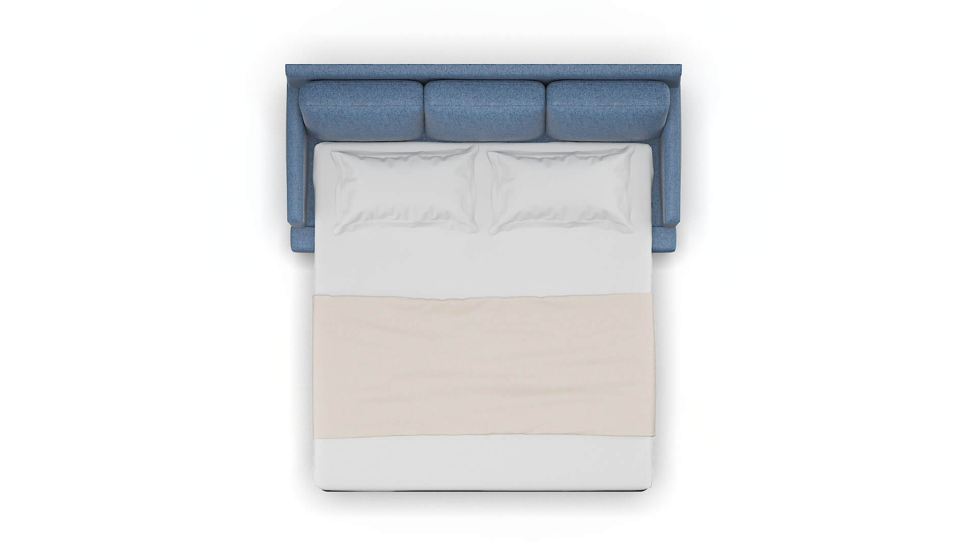 Marseille Derby Navy Sofa Sleeper Espresso legs 3