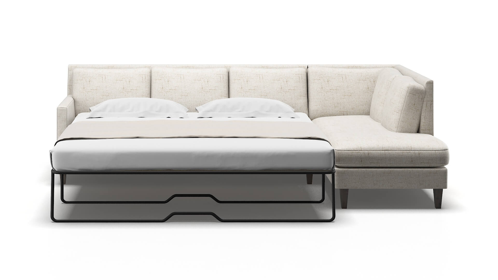 Marseille Derby Taupe Panel Sleeper Espresso legs 1