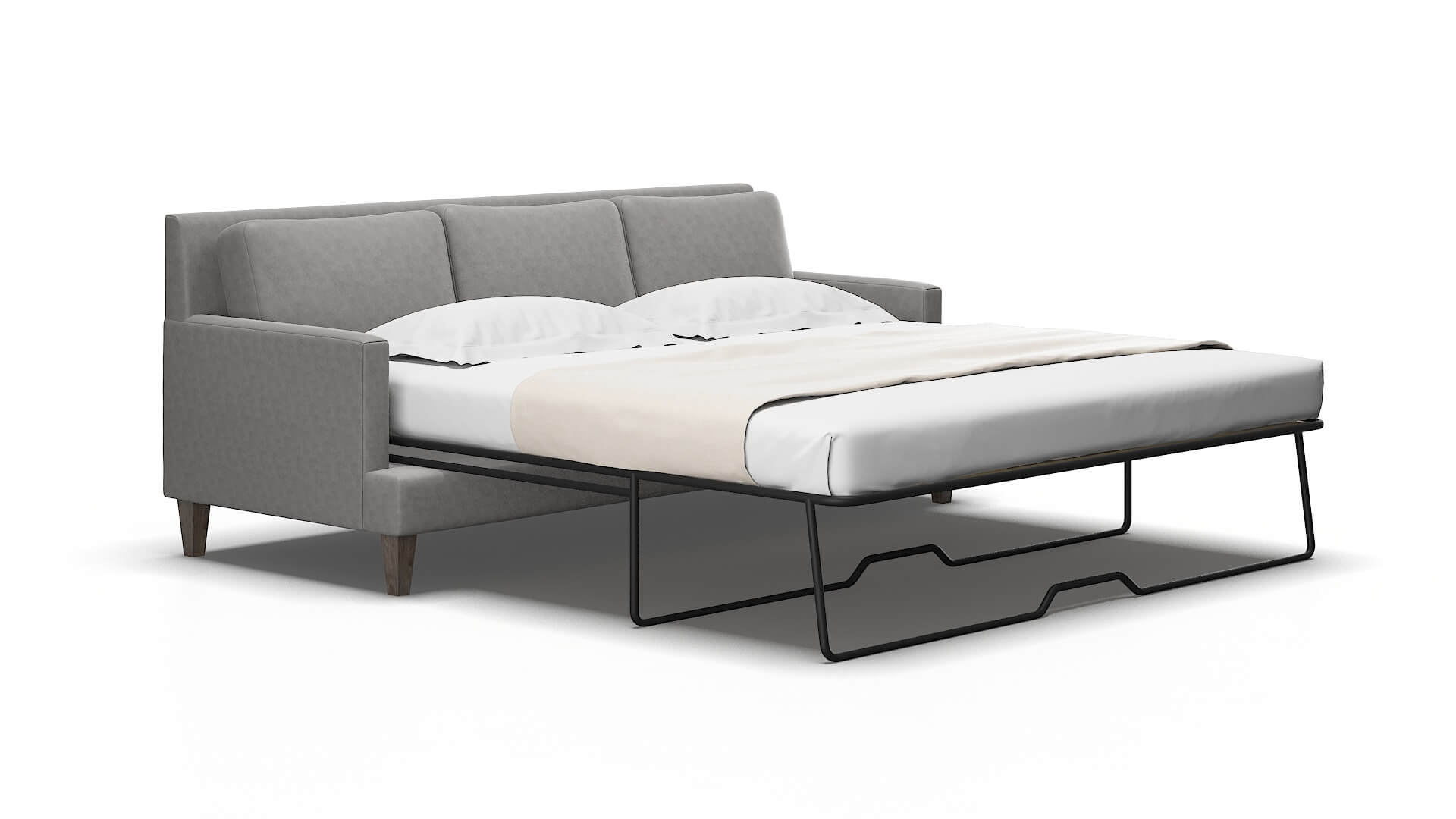 Marseille Dream_d charcoal Sofa sleeper Espresso Legs  2