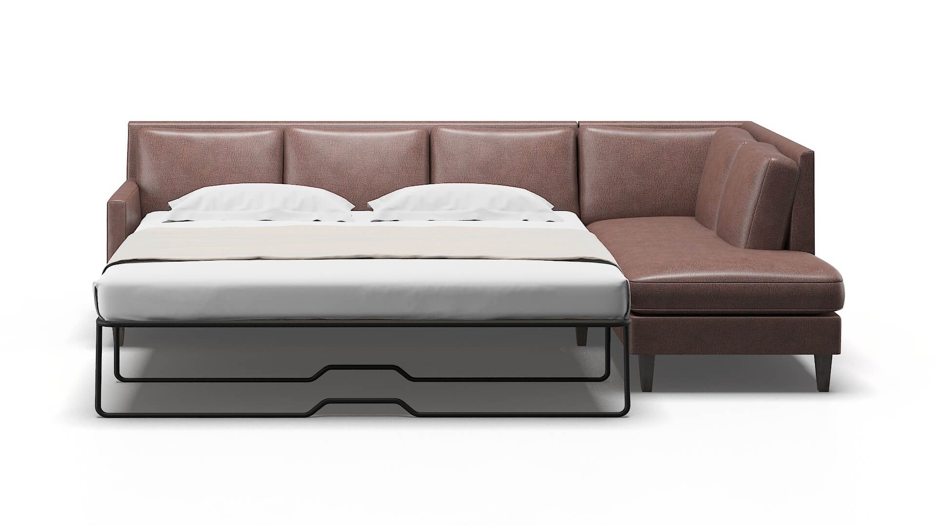 Marseille Ford Brown Panel Sleeper Espresso legs 1