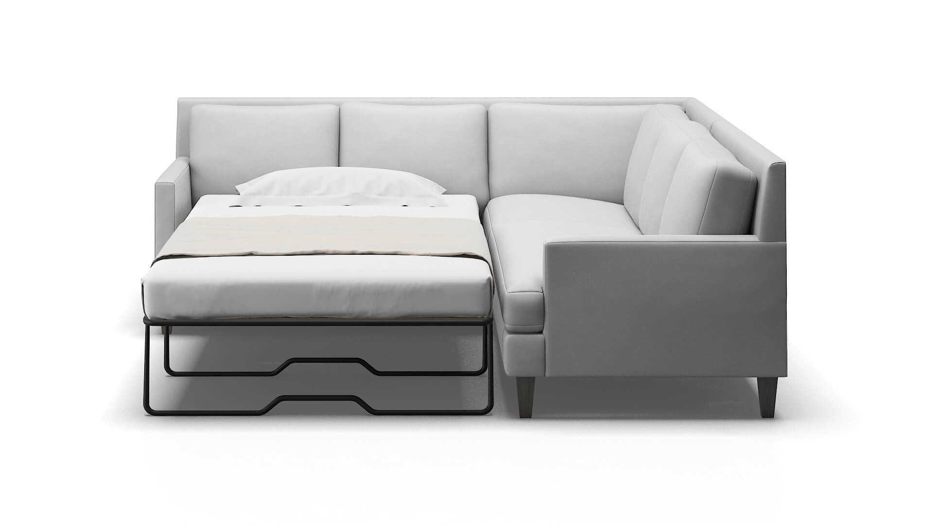 Marseille Geo Sterling Sectional Sleeper Espresso legs 1