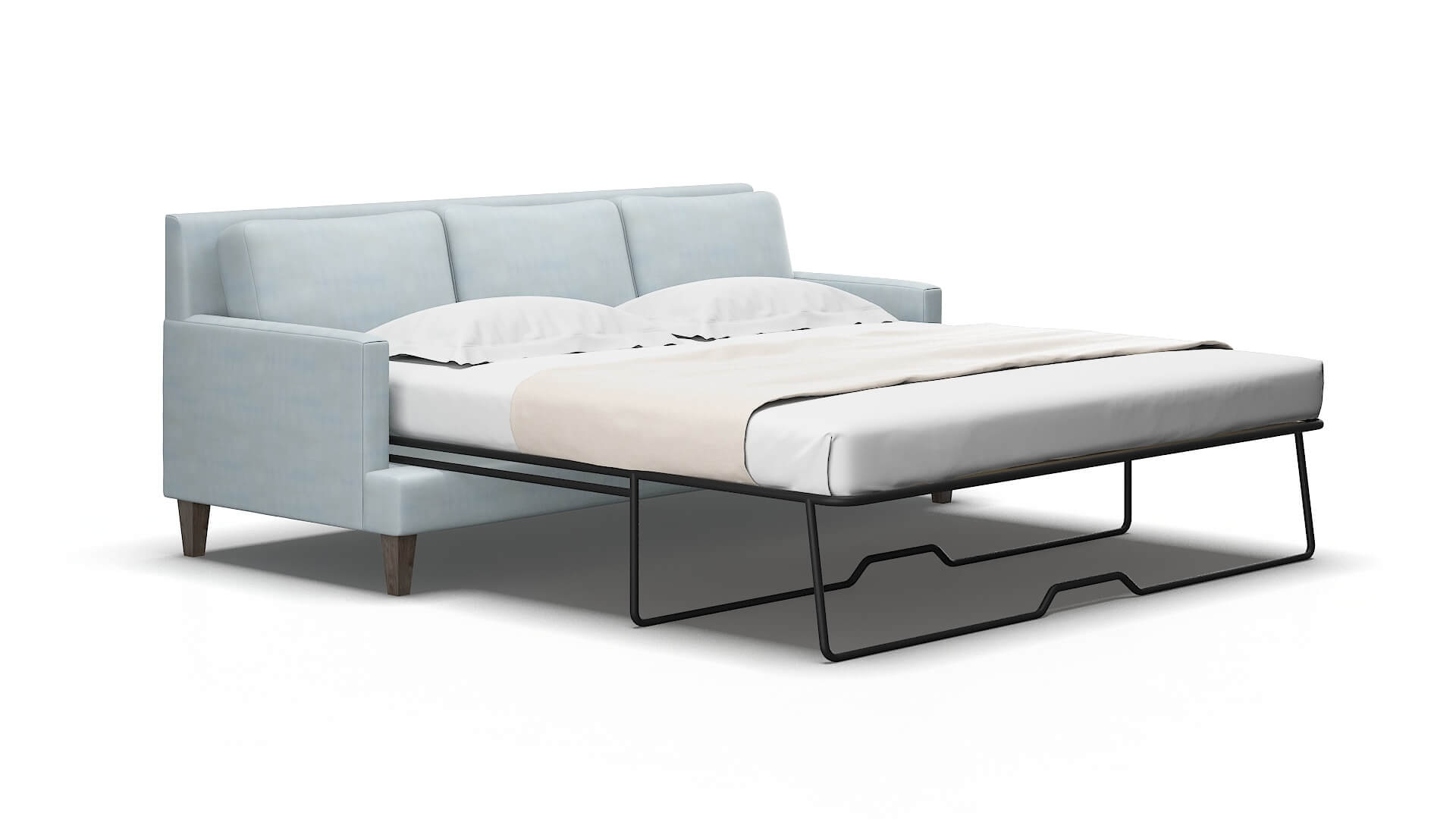 Marseille Hathaway aqua Sofa sleeper Espresso Legs  2