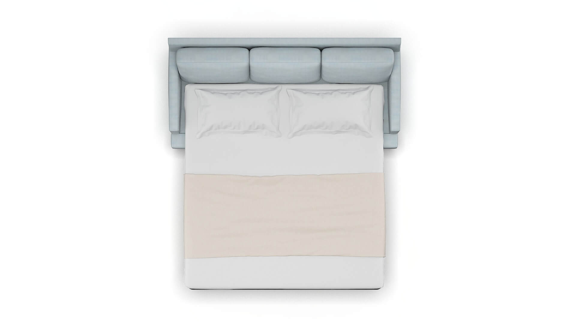 Marseille Hathaway Aqua Sofa Sleeper Espresso legs 3