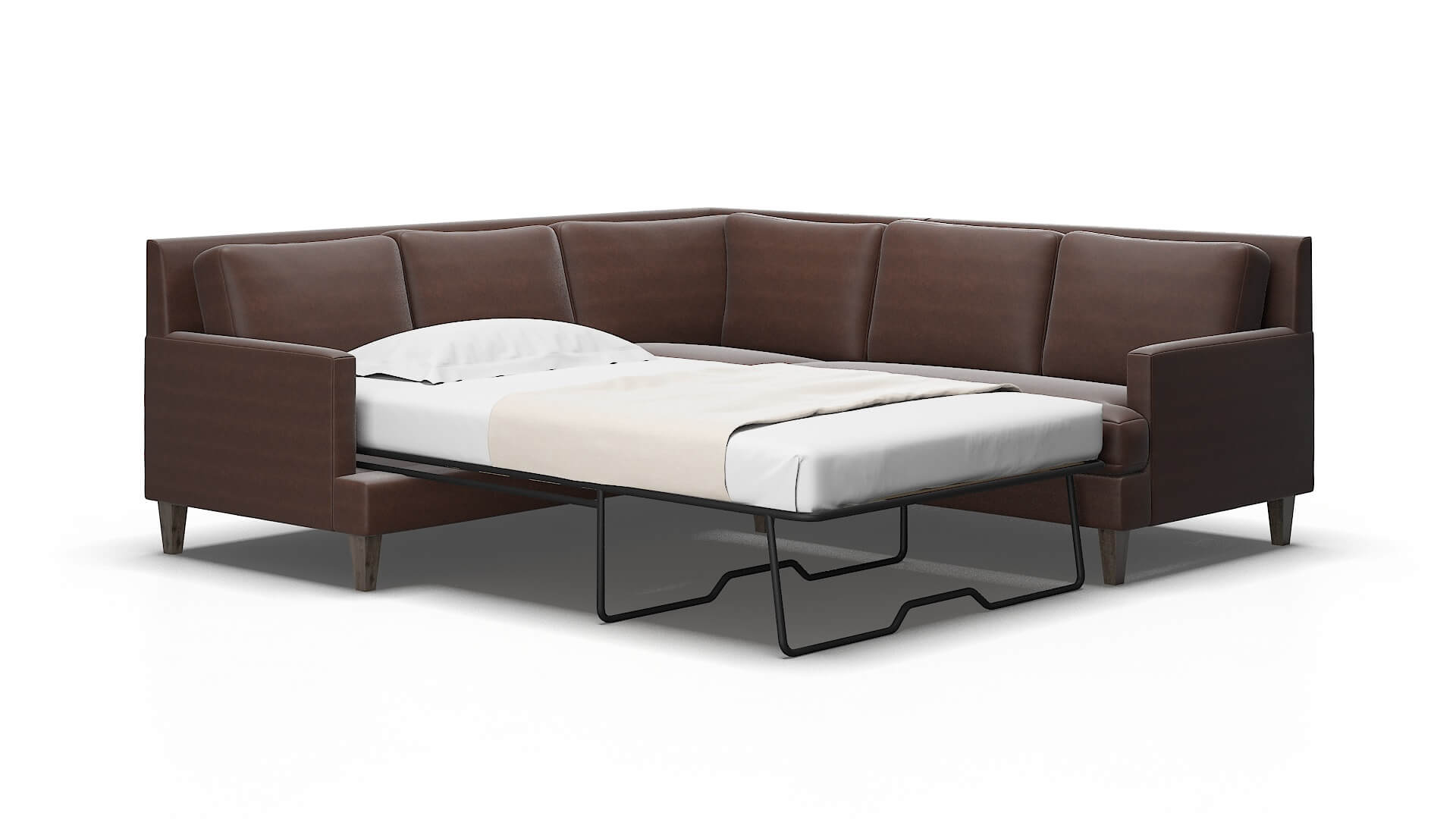 Marseille Insight cafe Sectional sleeper Espresso Legs  2