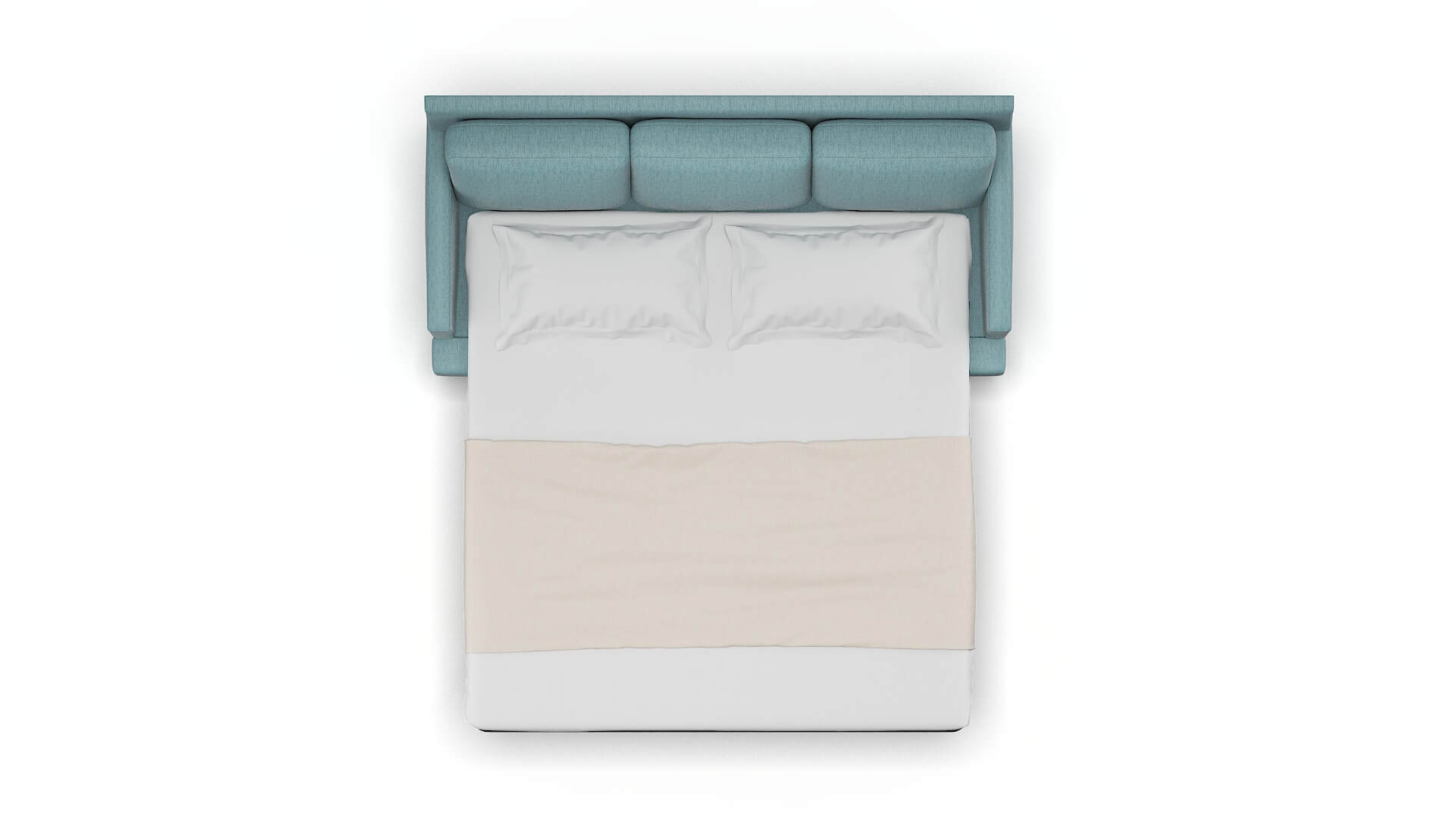 Marseille Insight Peacock Sofa Sleeper Espresso legs 3