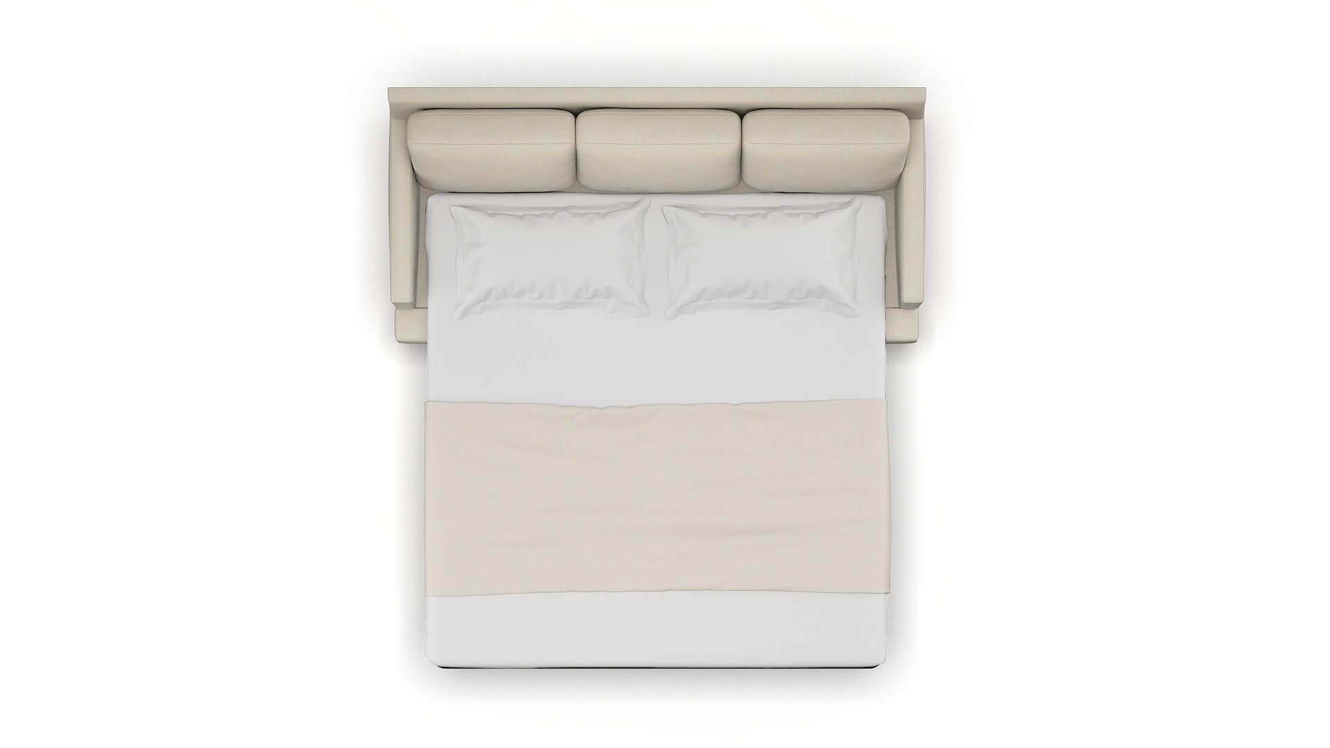 Marseille Keylargo Almond Sofa Sleeper Espresso legs 3