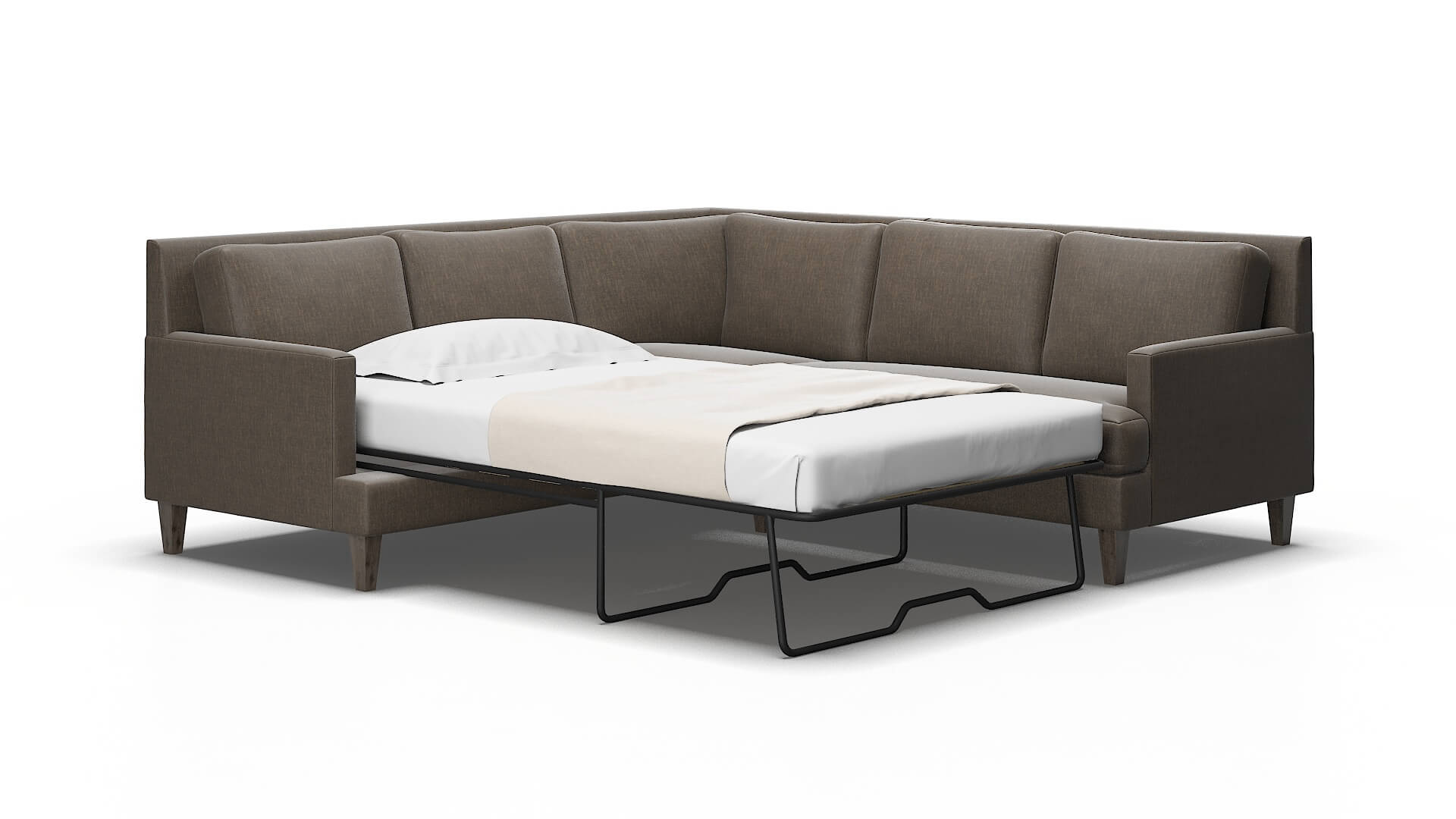 Marseille Keylargo bark Sectional sleeper Espresso Legs  2