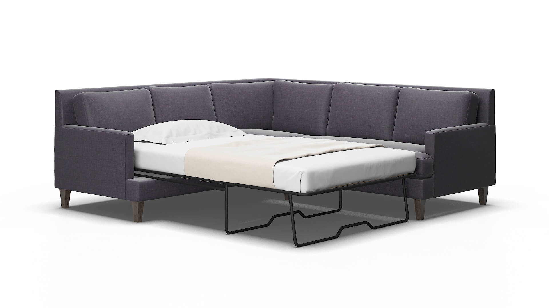 Marseille Keylargo grape Sectional sleeper Espresso Legs  2