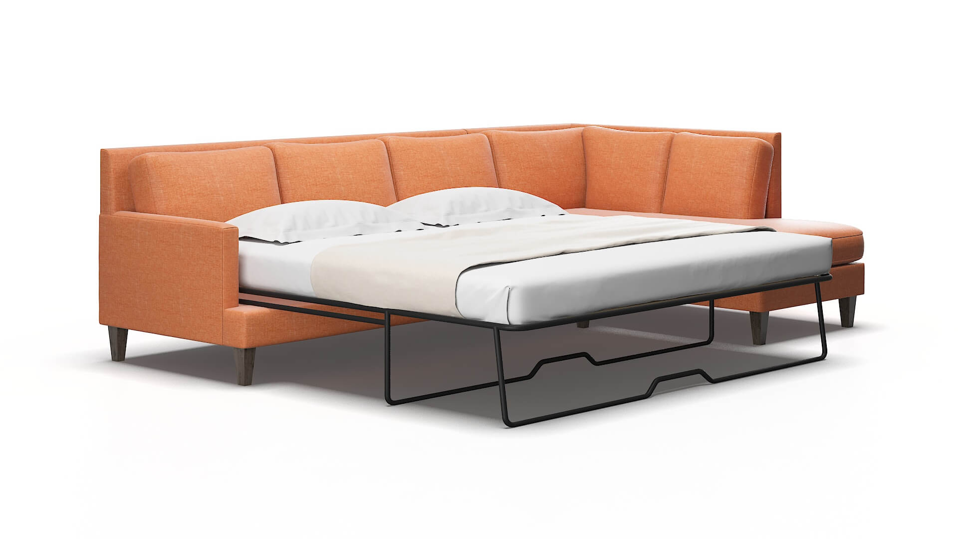 Marseille Keylargo terracotta Panel sleeper Espresso Legs  2