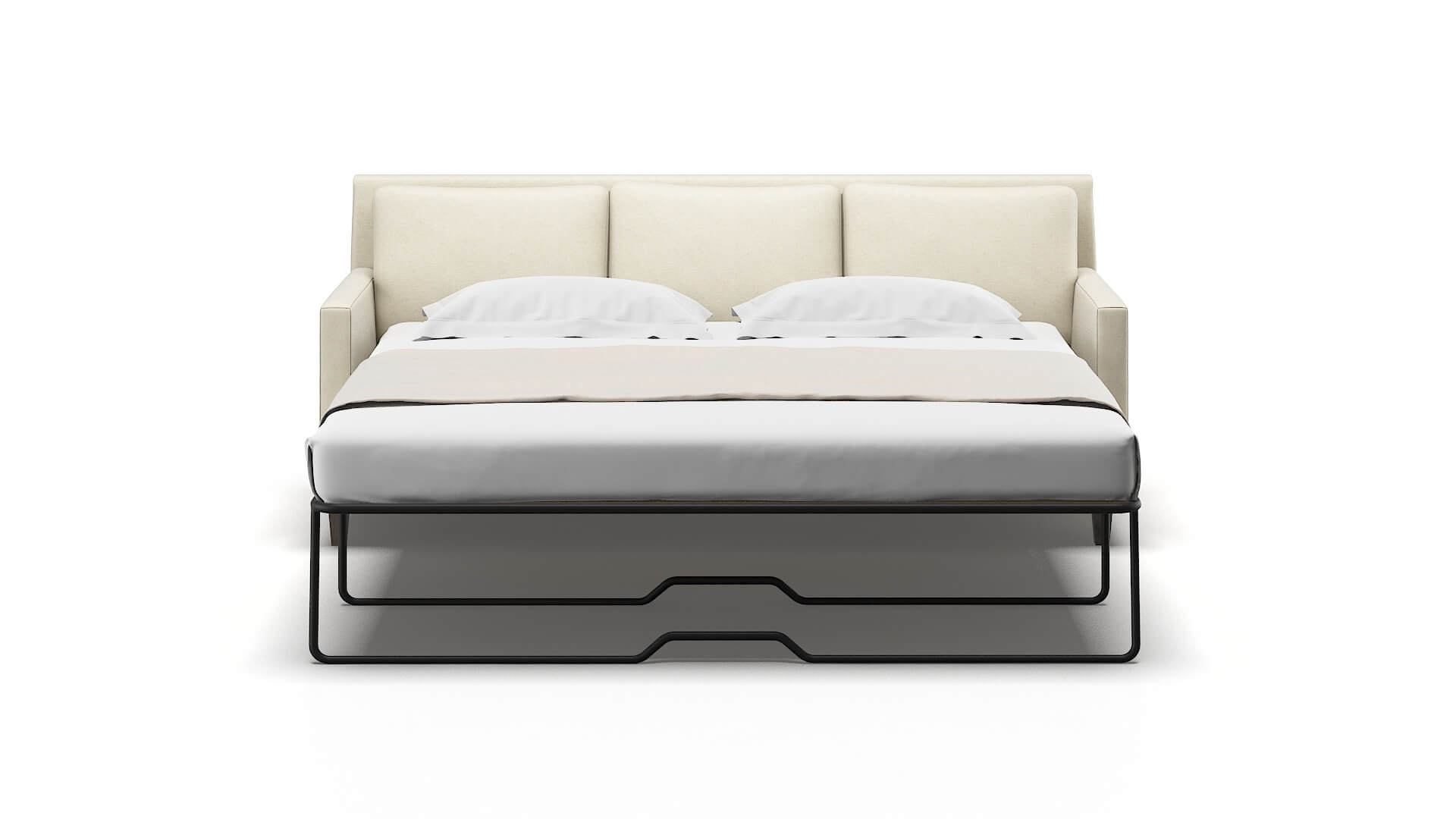 Marseille Lana Sand Sofa Sleeper Espresso legs 1