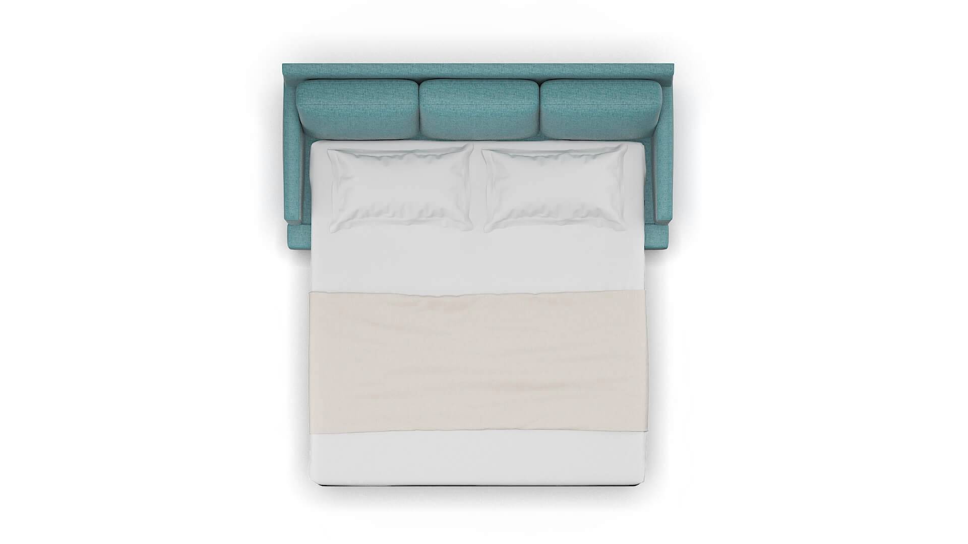 Marseille Leslie Peacock Sofa Sleeper Espresso legs 3