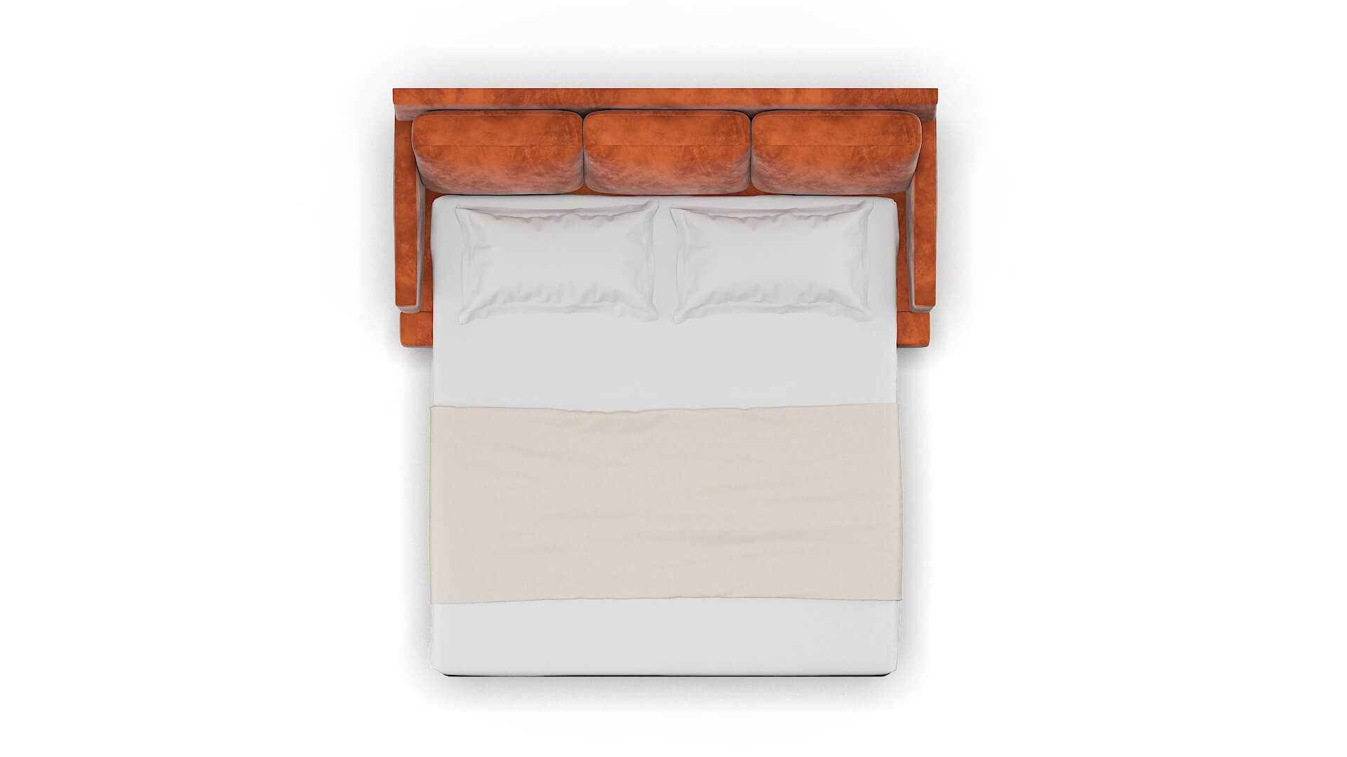 Marseille Loft Copper Sofa Sleeper Espresso legs 3