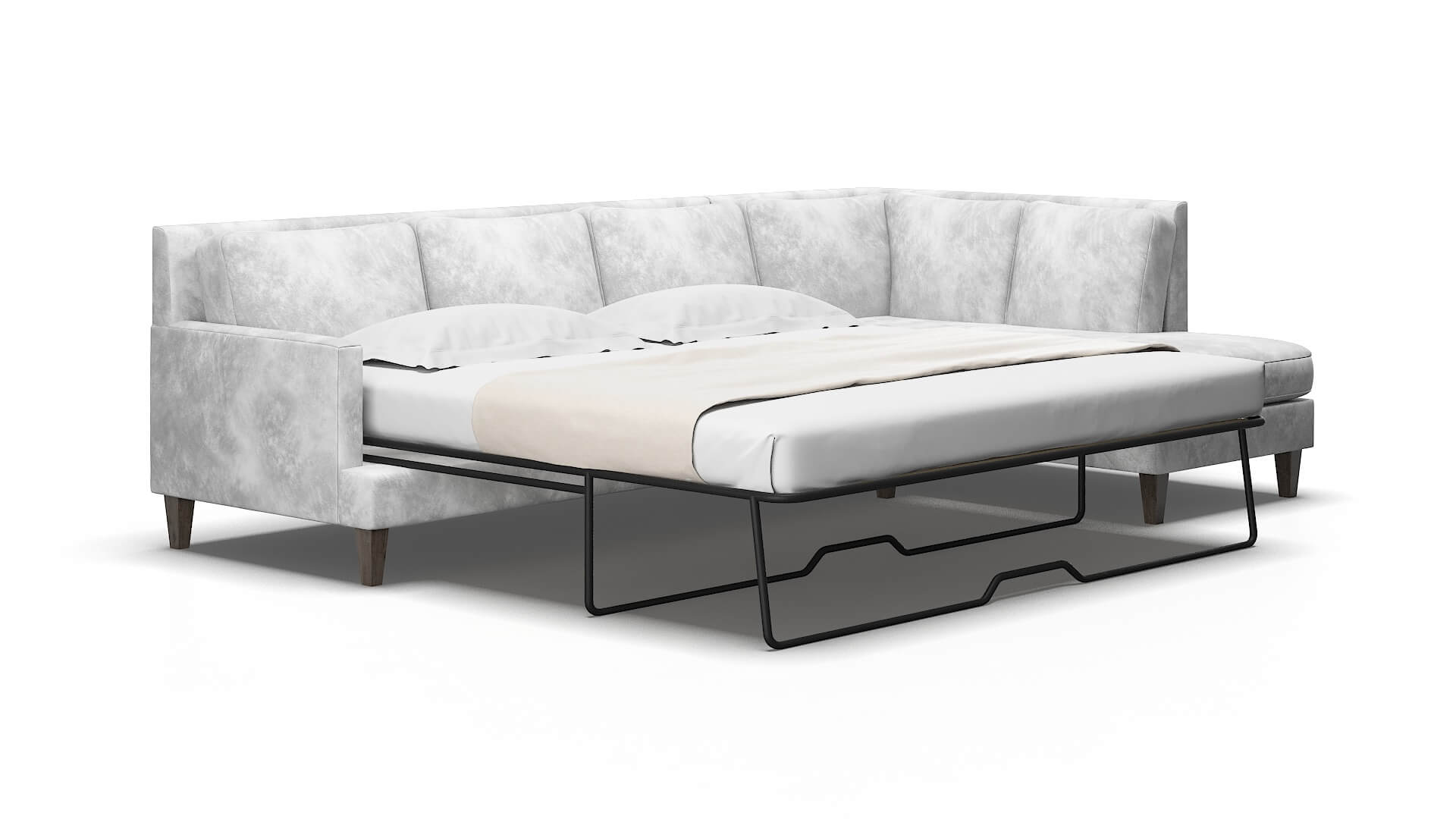 Marseille Loft snowfall Panel sleeper Espresso Legs  2
