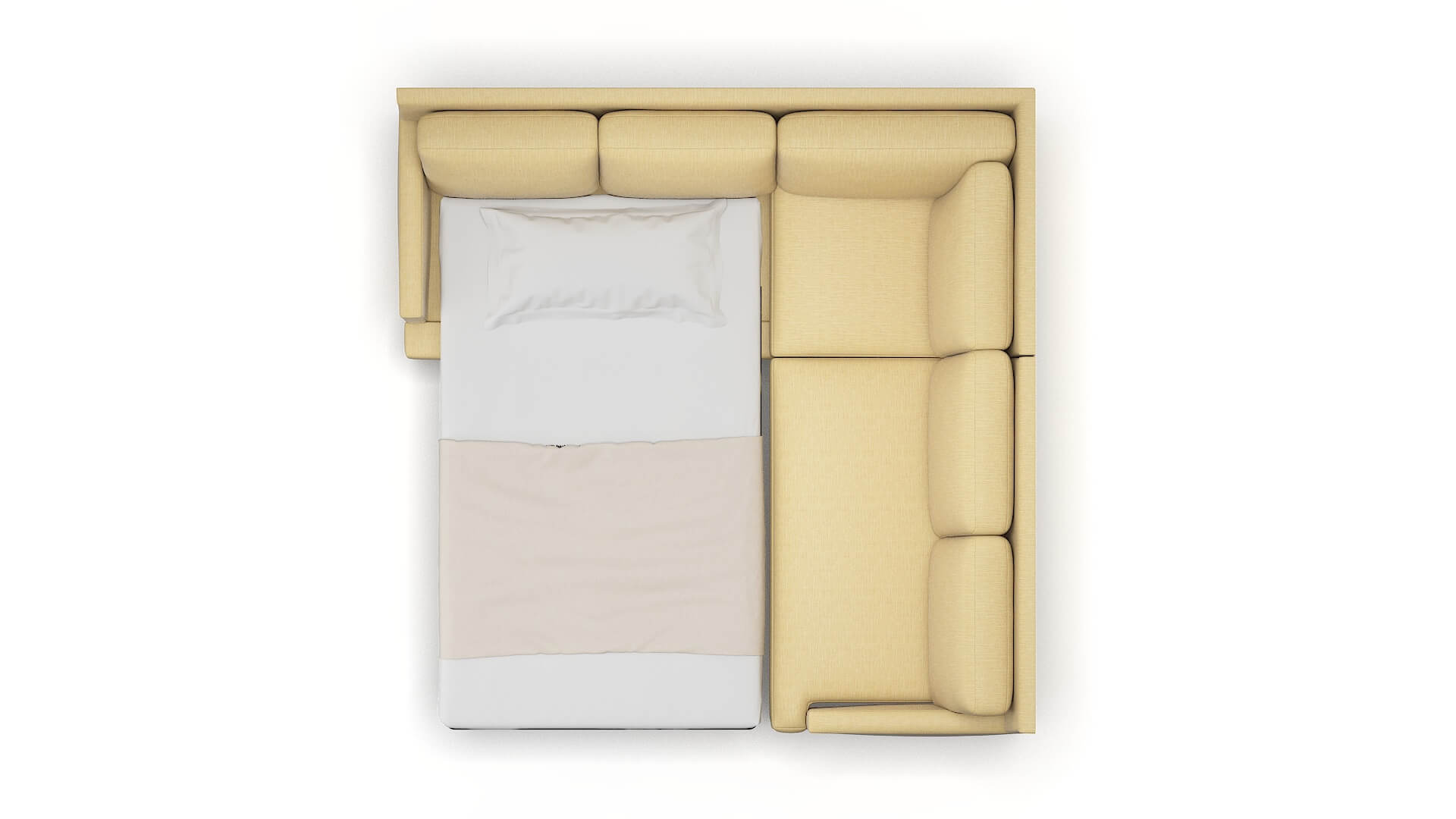 Marseille Malibu Maize Sectional Sleeper Espresso legs 3