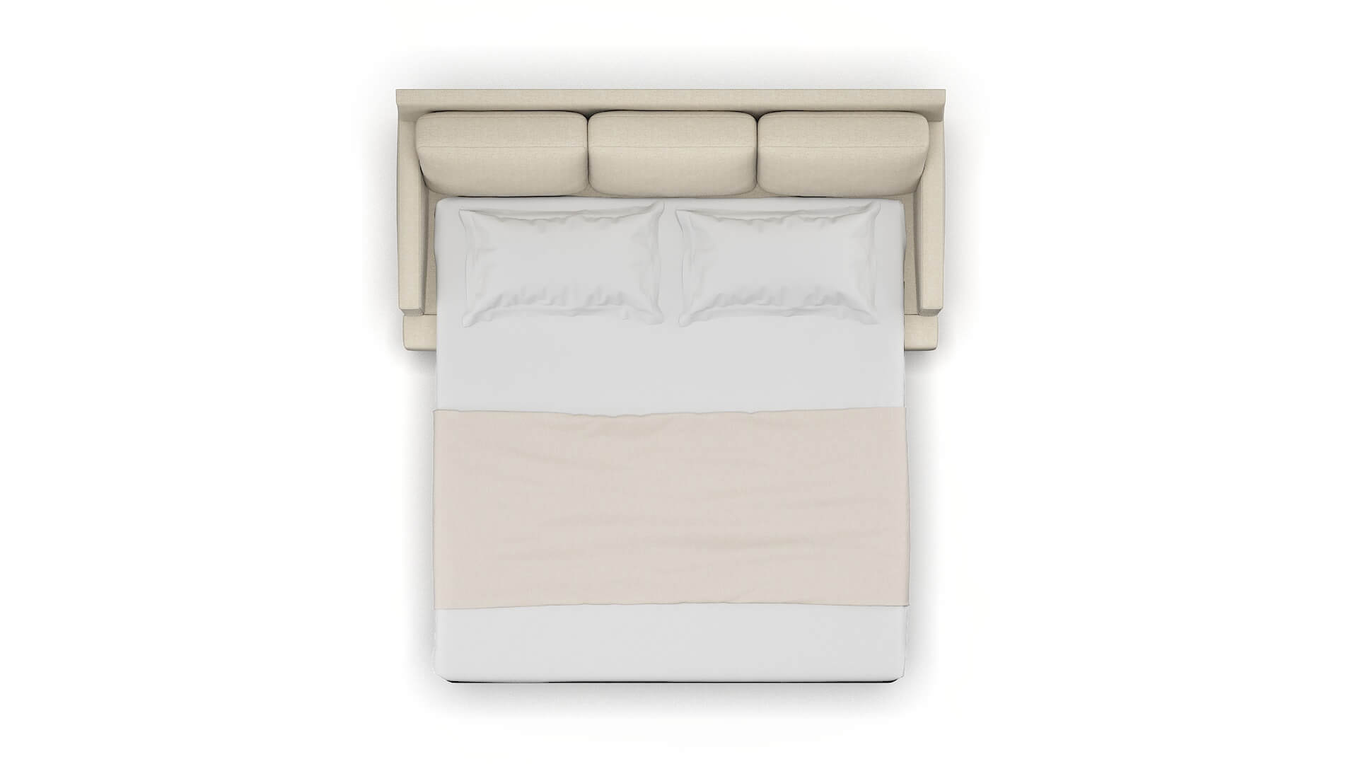 Marseille Malibu Sand Sofa Sleeper Espresso legs 3