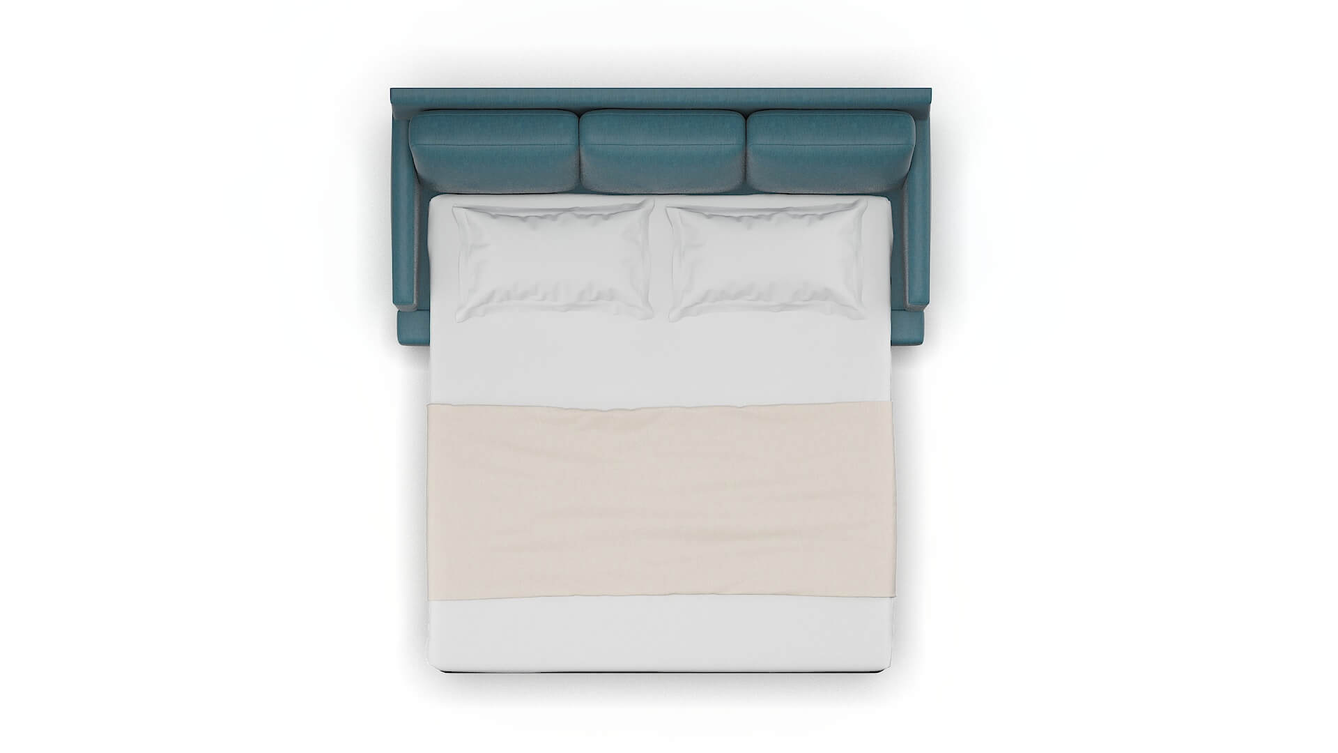 Marseille Merit Peacock Sofa Sleeper Espresso legs 3