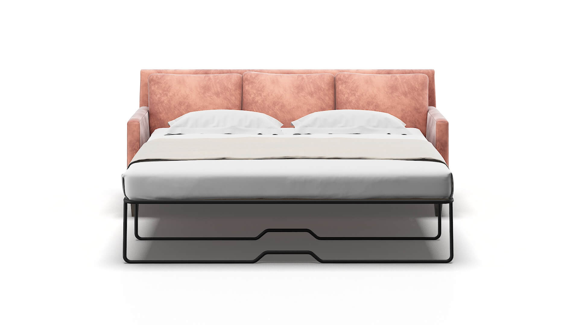 Marseille Naples Blush Sofa Sleeper Espresso legs 1