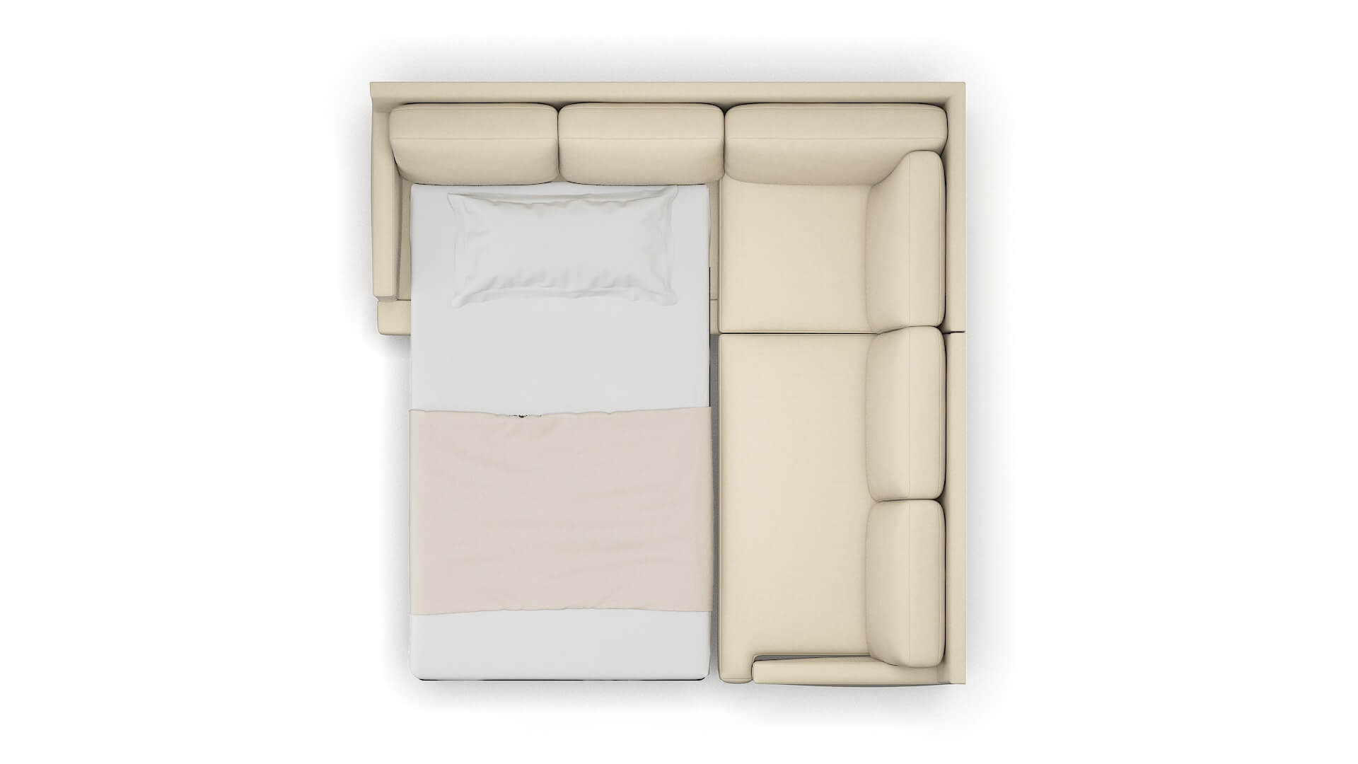 Marseille Noble Buckwheat Sectional Sleeper Espresso legs 3