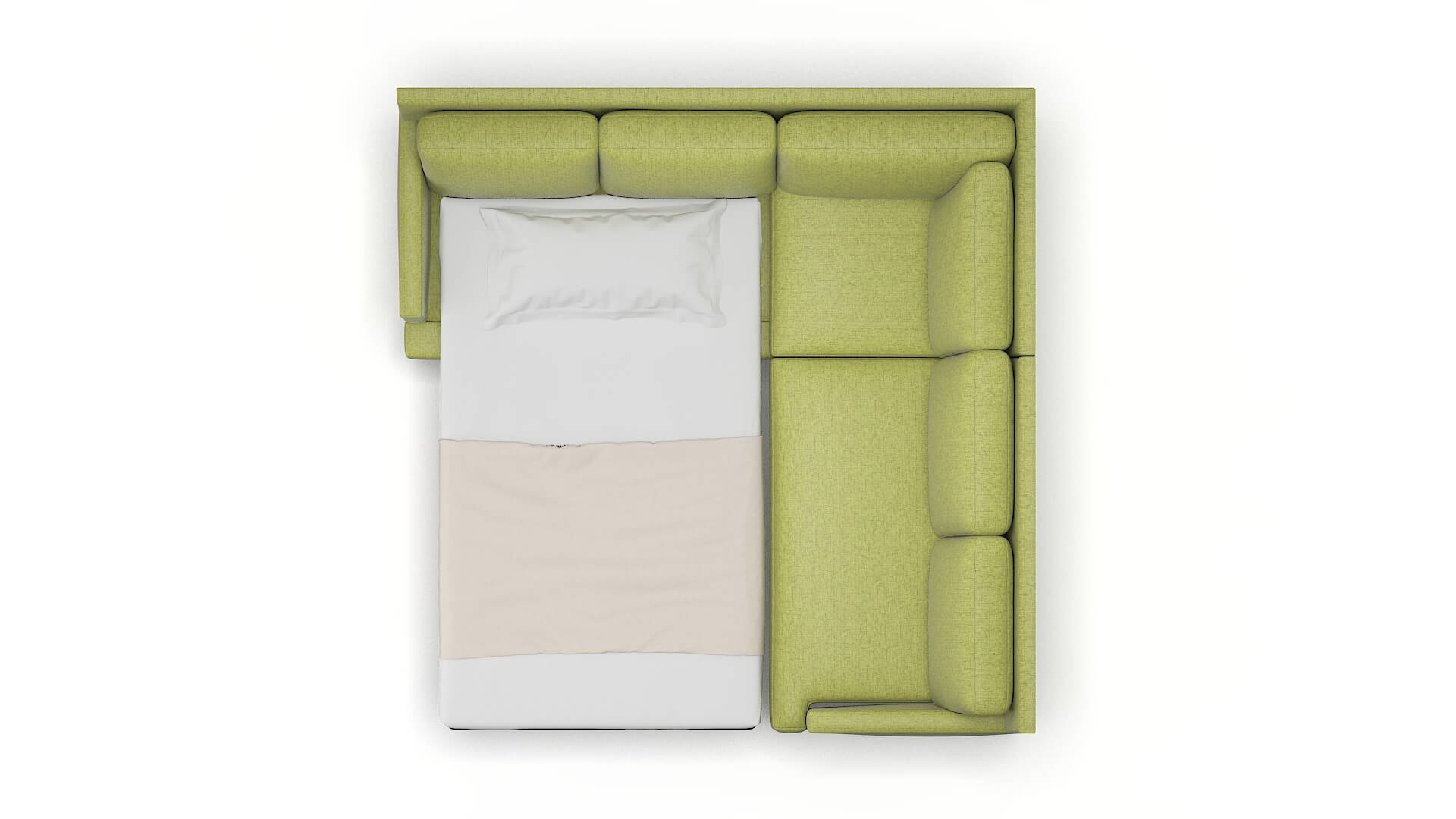 Marseille Notion Appletini Sectional Sleeper Espresso legs 3