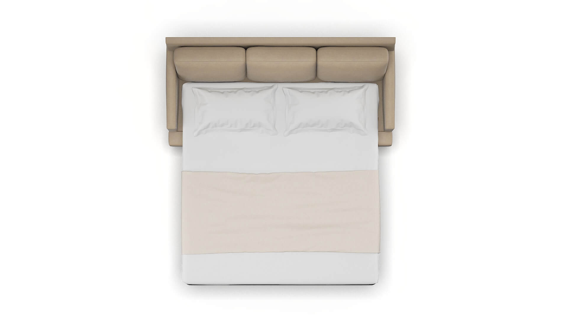 Marseille Oakley Taupe Sofa Sleeper Espresso legs 3