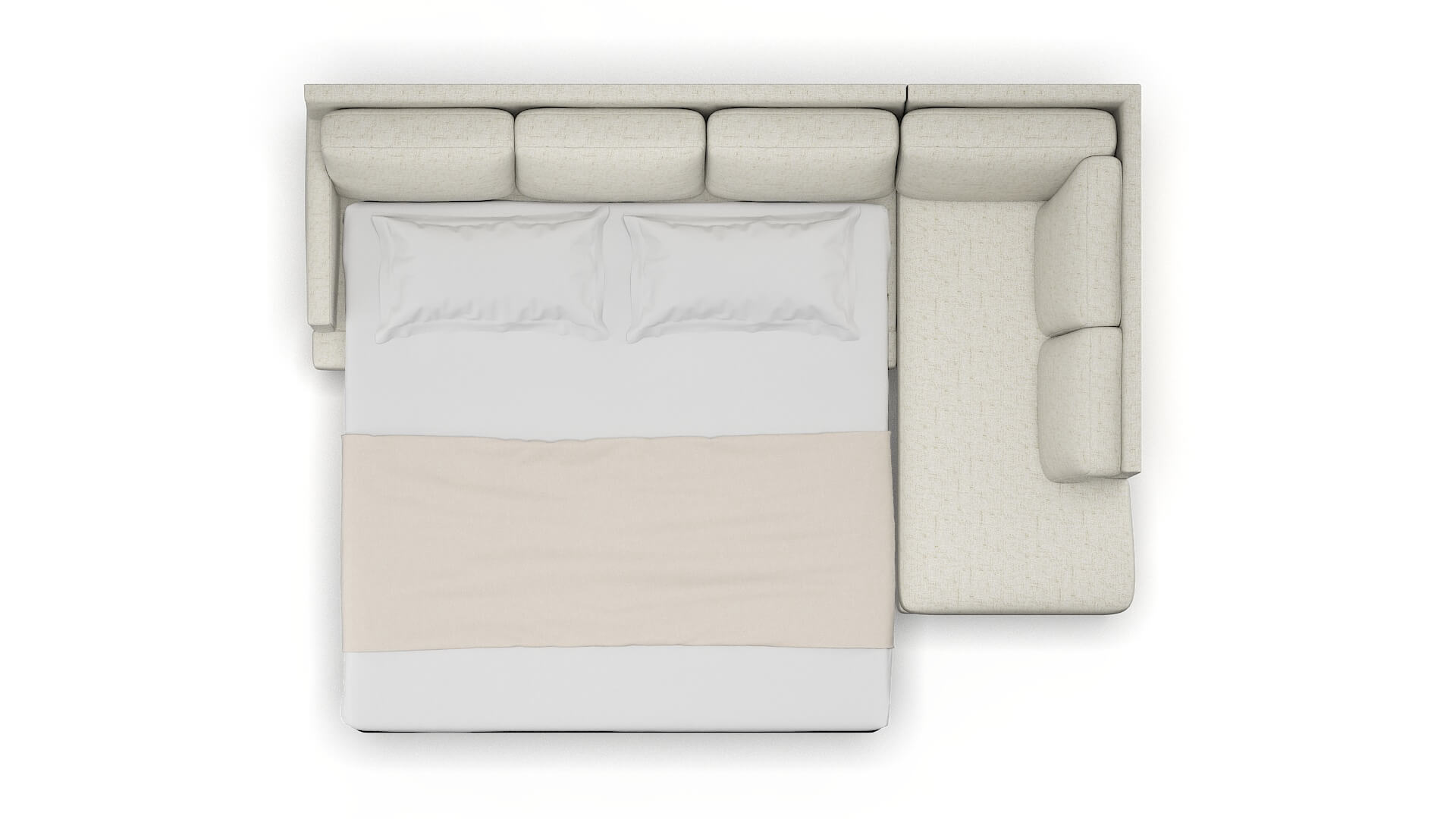 Marseille Oceanside Birch Panel Sleeper Espresso legs 3