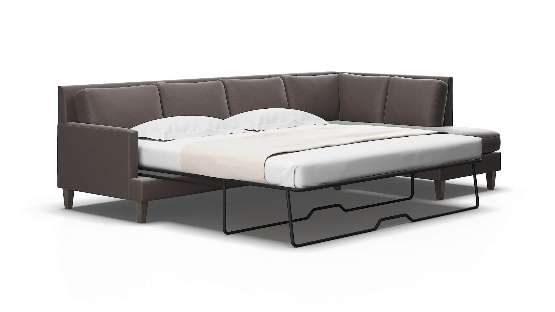 Marseille Oscar chocolate Panel sleeper Espresso Legs  2