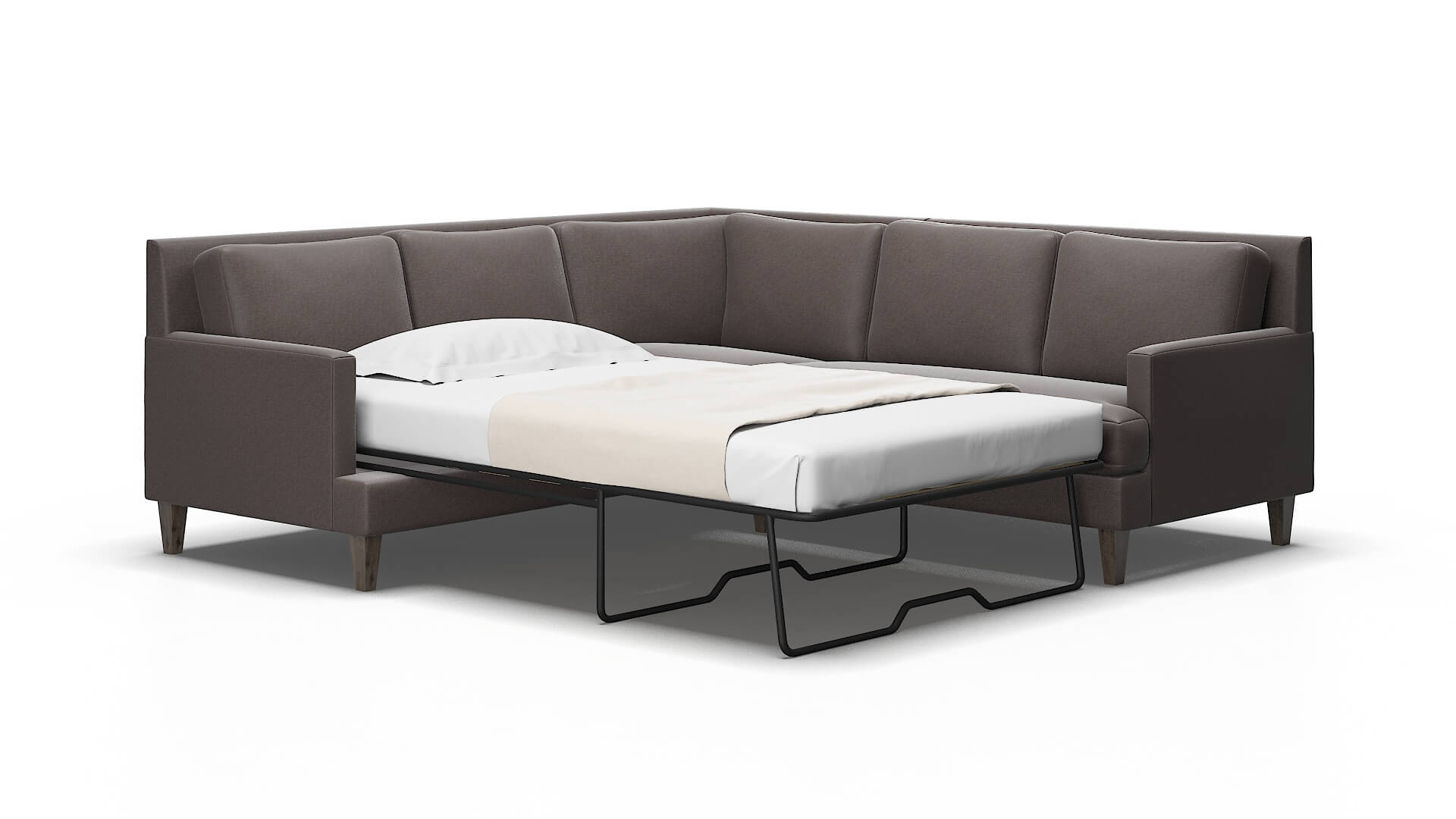 Marseille Oscar chocolate Sectional sleeper Espresso Legs  2