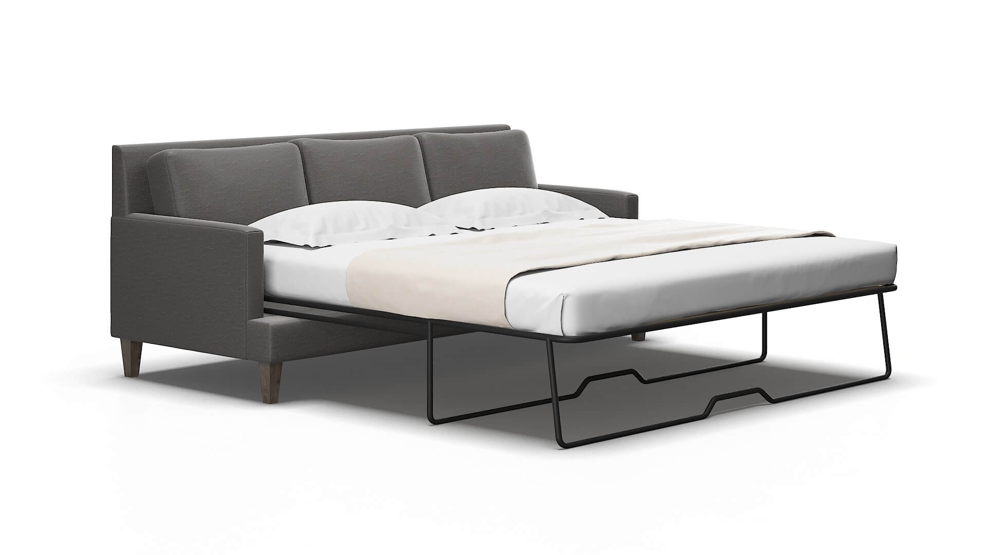 Marseille Oscar Grey Sofa Sleeper Espresso legs 2