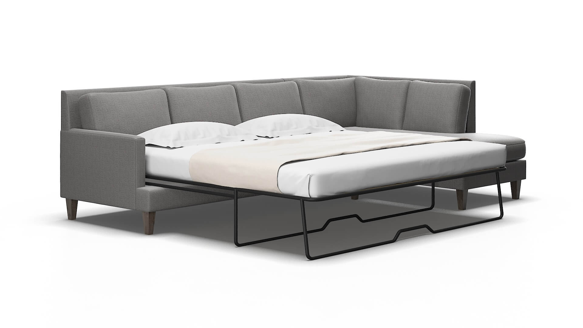 Marseille Parker graphite Panel sleeper Espresso Legs  2