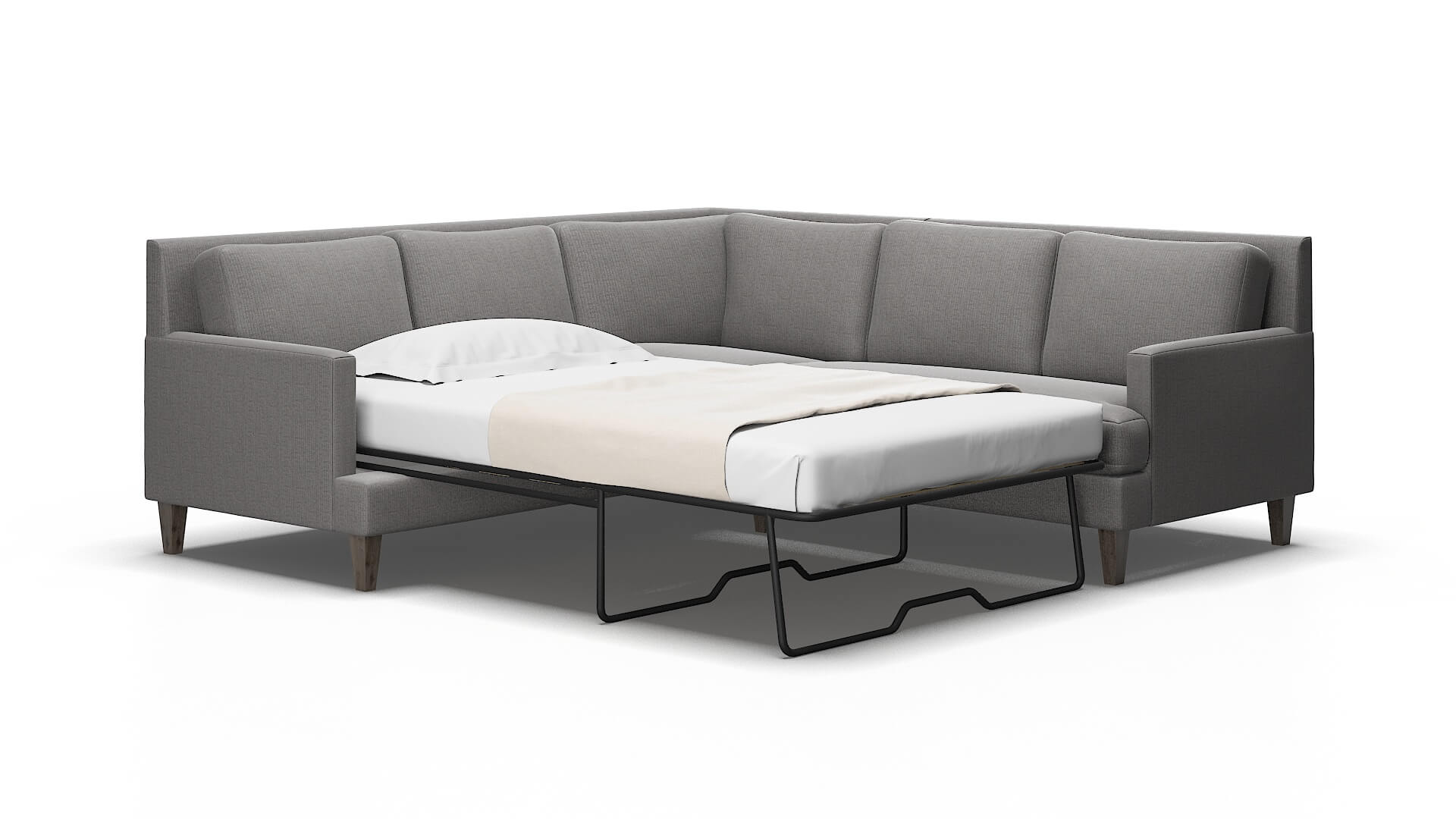 Marseille Parker graphite Sectional sleeper Espresso Legs  2