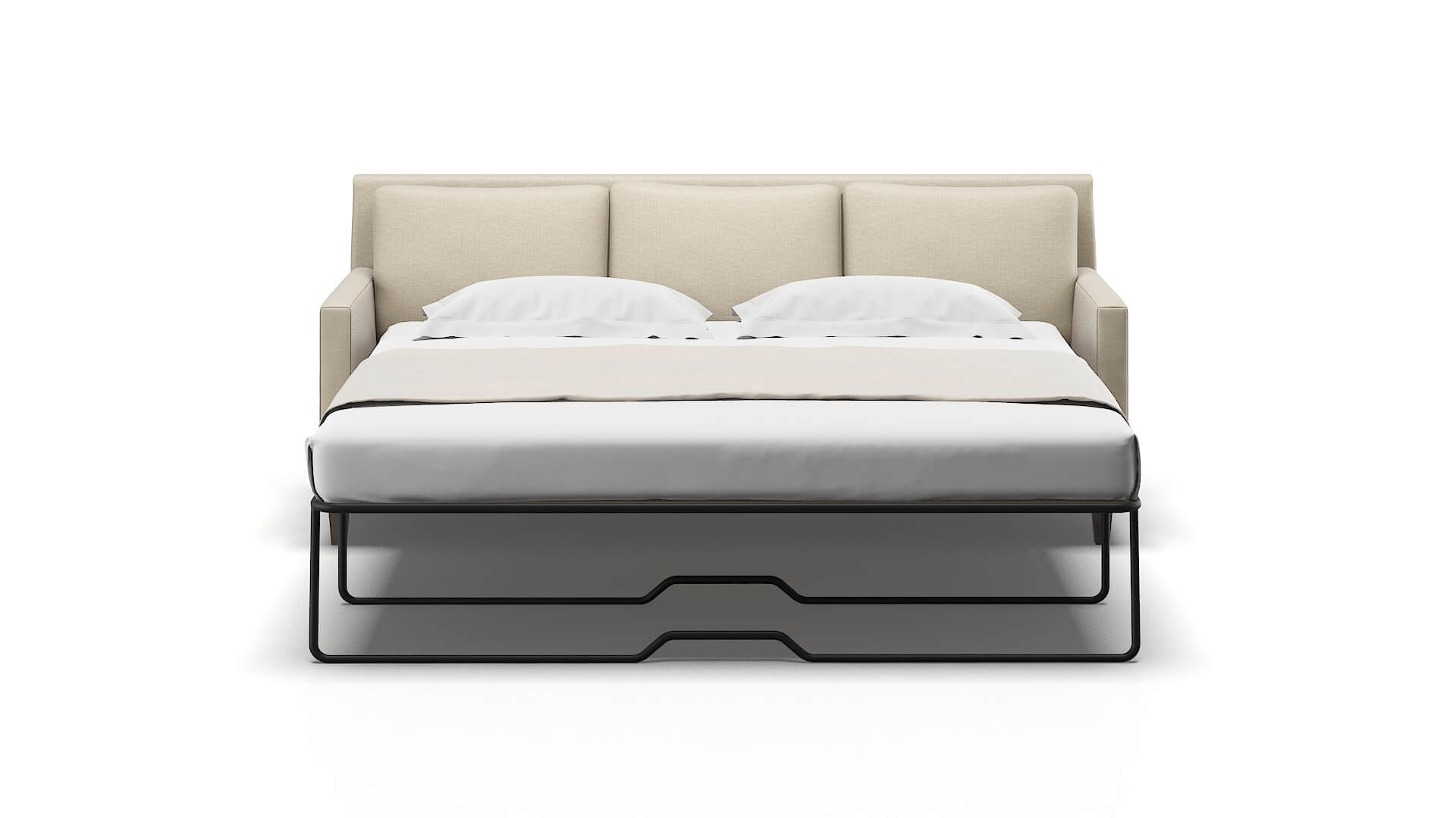 Marseille Parker Linen Sofa Sleeper Espresso legs 1