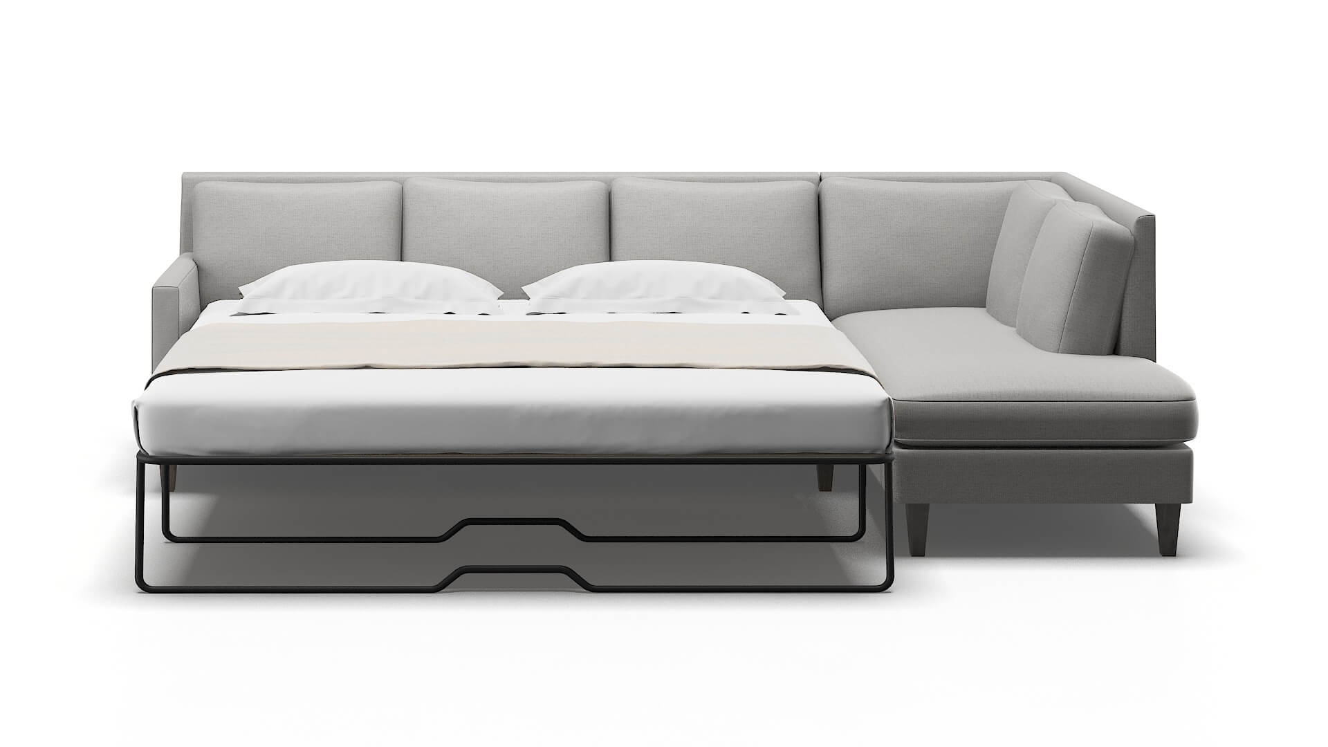 Marseille Parker Silver Panel Sleeper Espresso legs 1