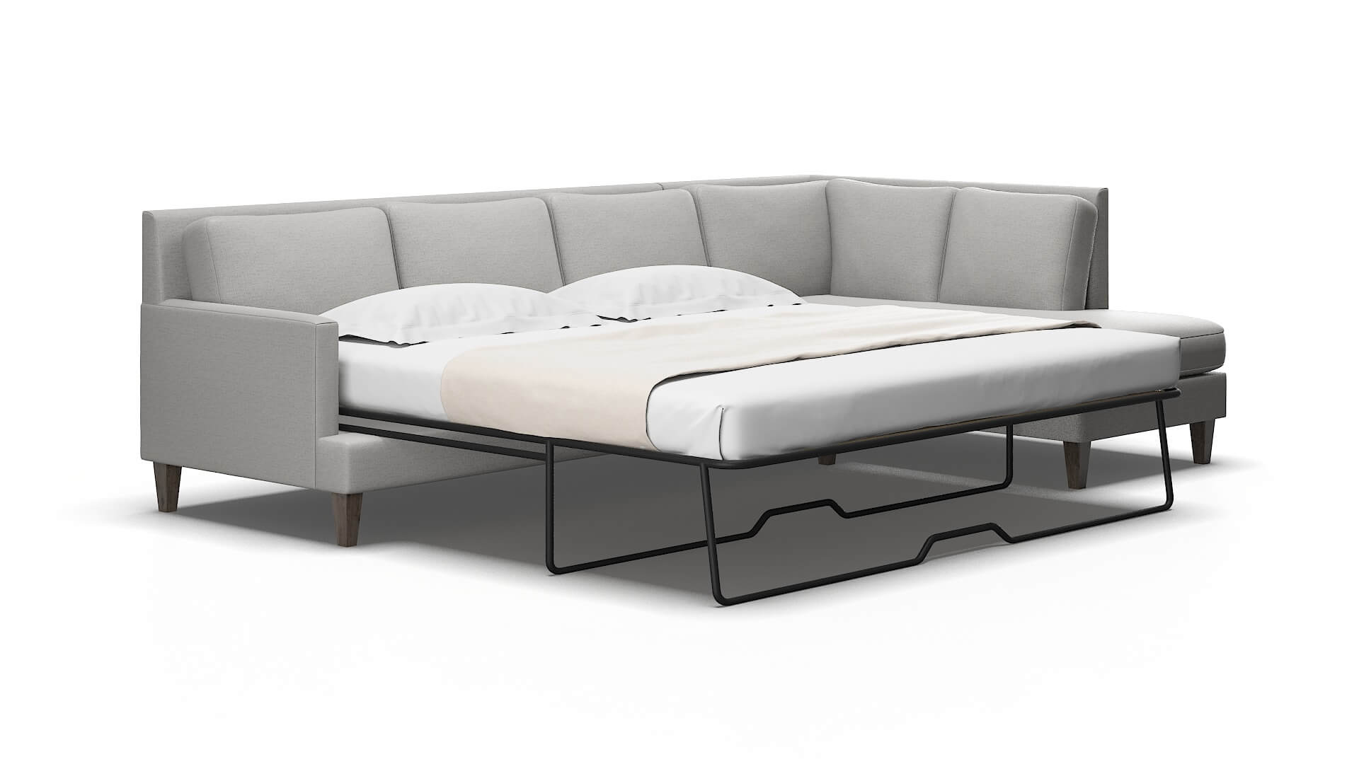 Marseille Parker silver Panel sleeper Espresso Legs  2