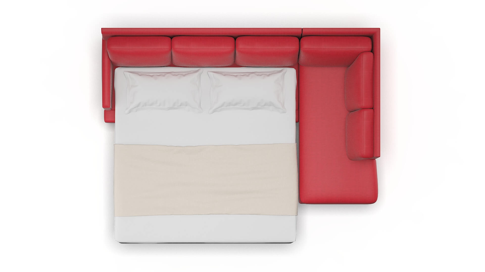 Marseille Pauline Ruby Panel Sleeper Espresso legs 3