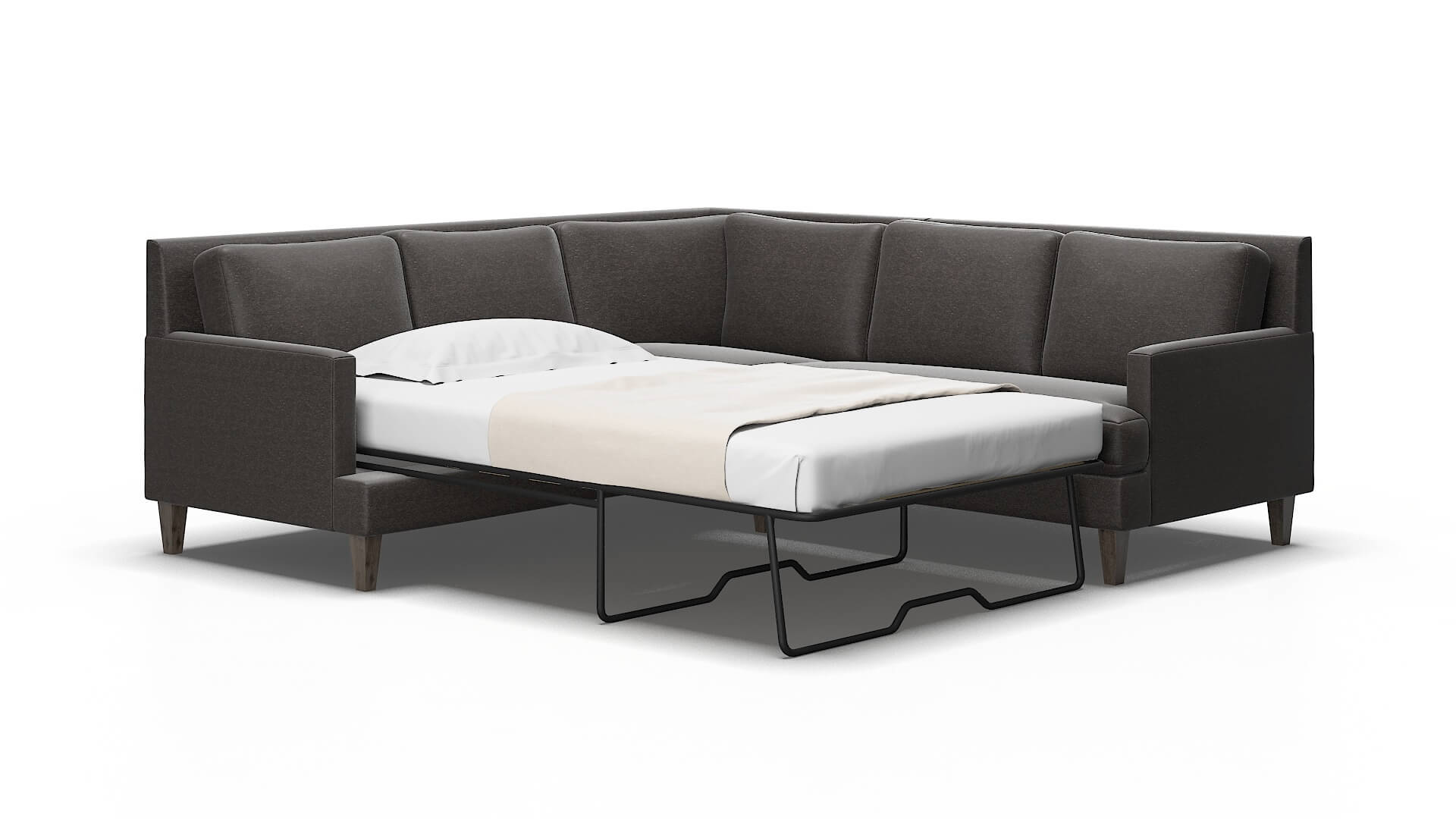 Marseille Phoenix chocolate Sectional sleeper Espresso Legs  2