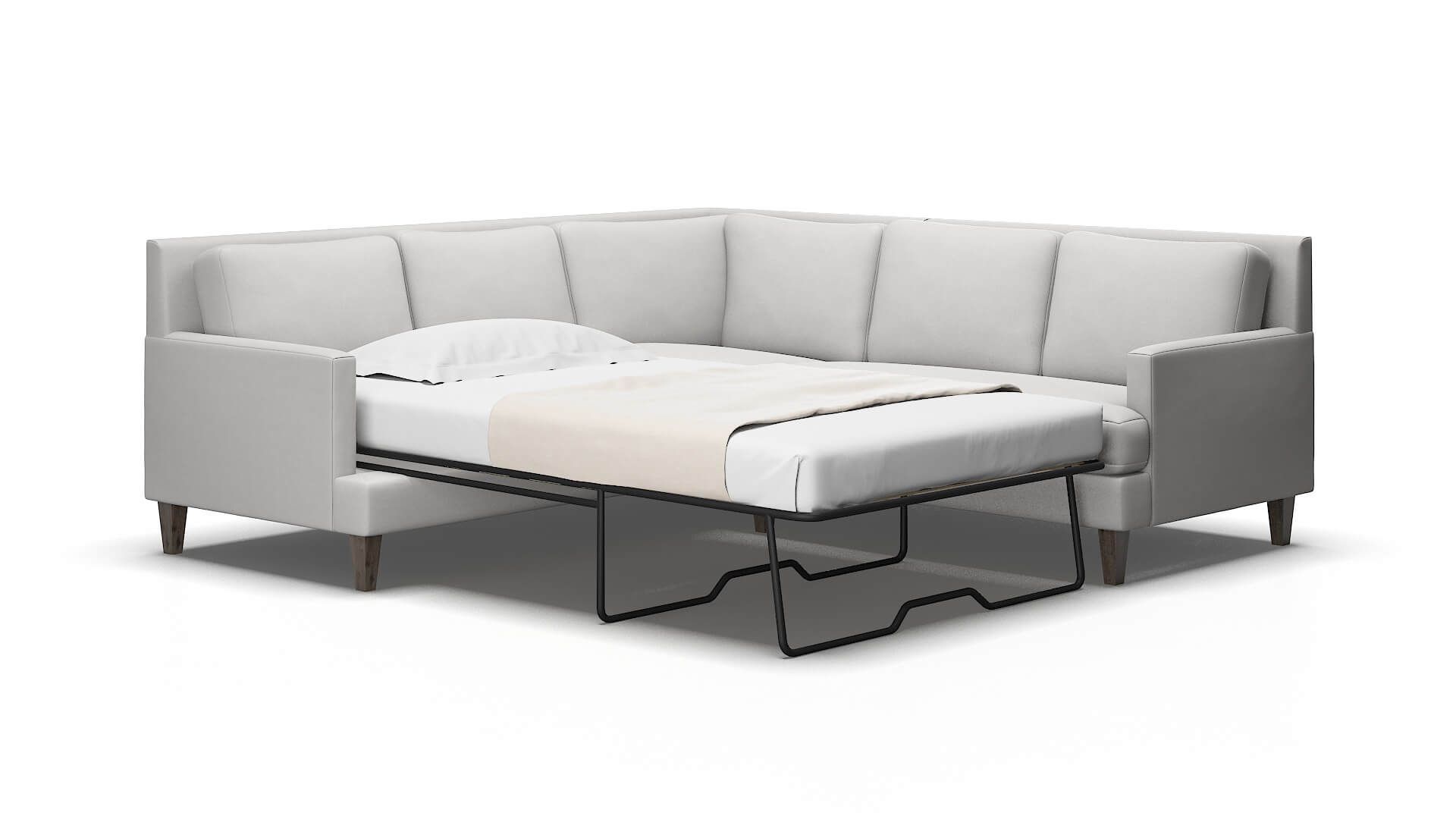 Marseille Prisma Steam Sectional Sleeper Espresso legs 2