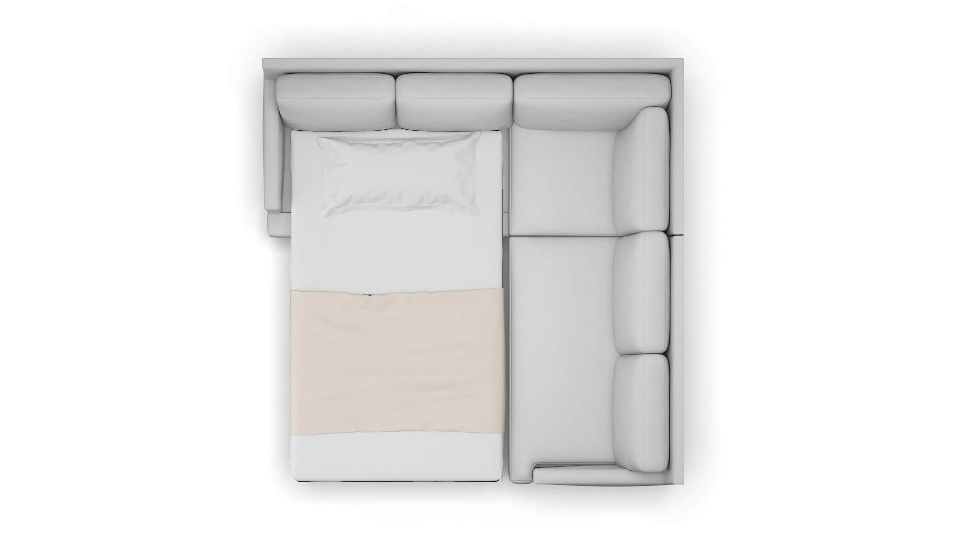 Marseille Prisma Steam Sectional Sleeper Espresso legs 3