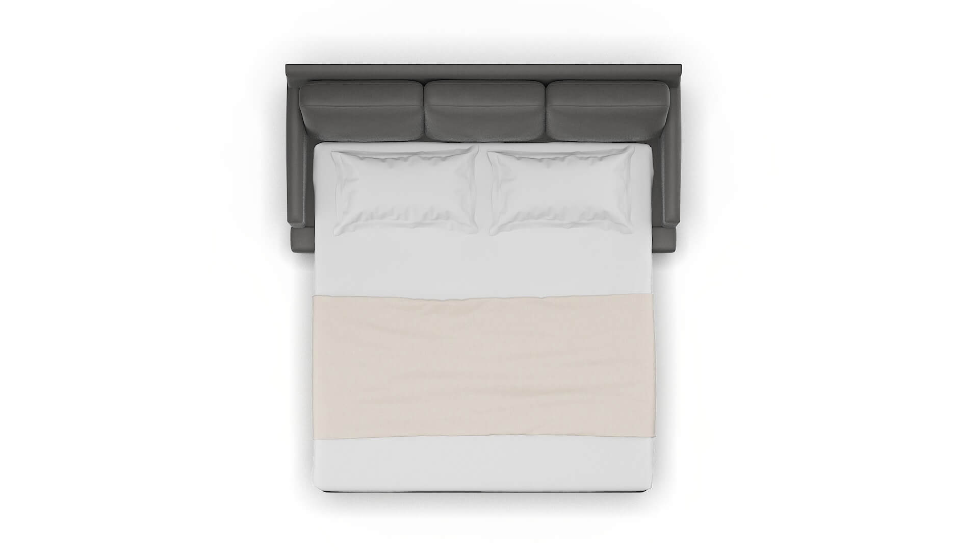 Marseille Rocket Charcoal Sofa Sleeper Espresso legs 3