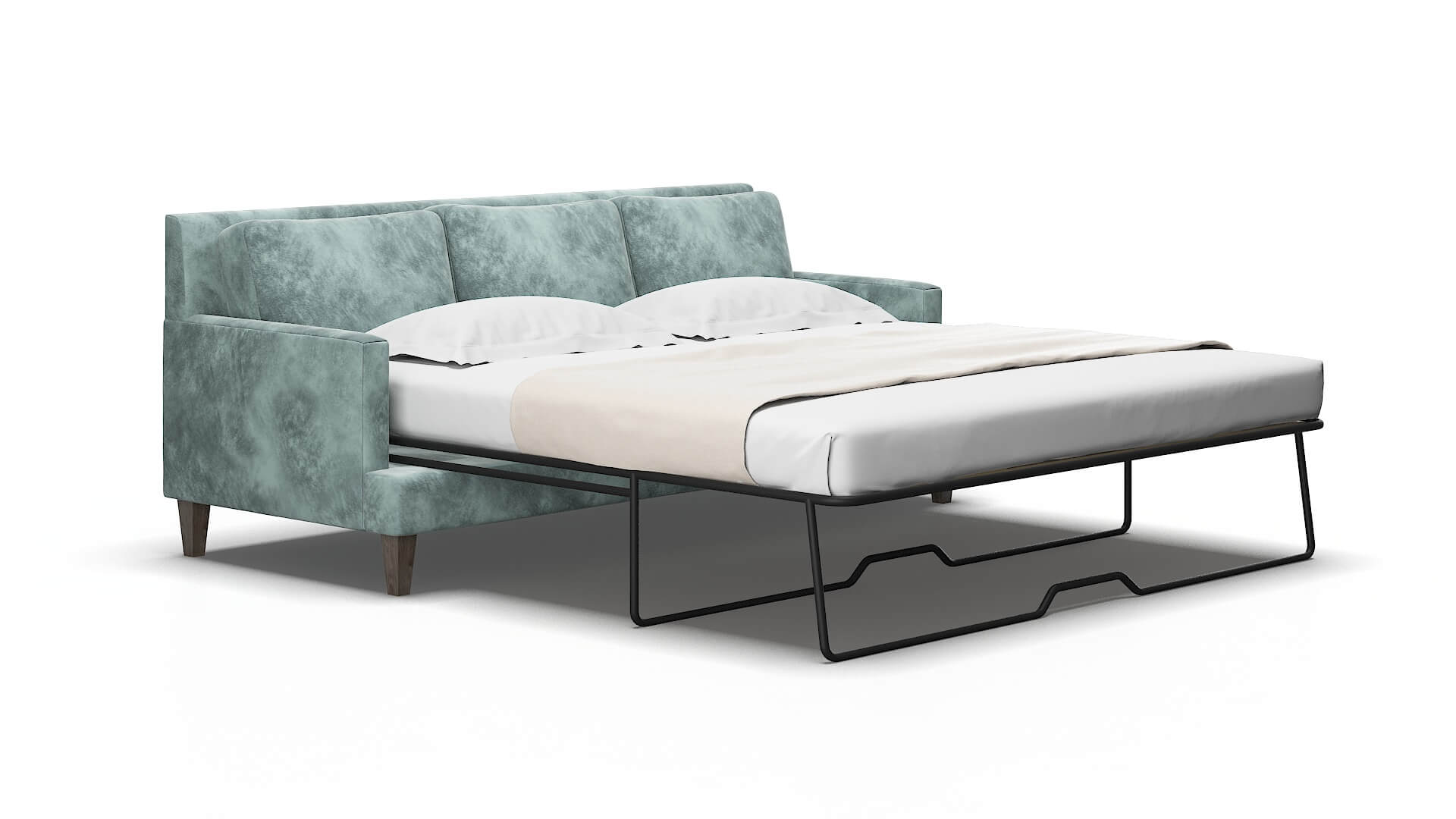 Marseille Royale Cloud Sofa Sleeper Espresso legs 2