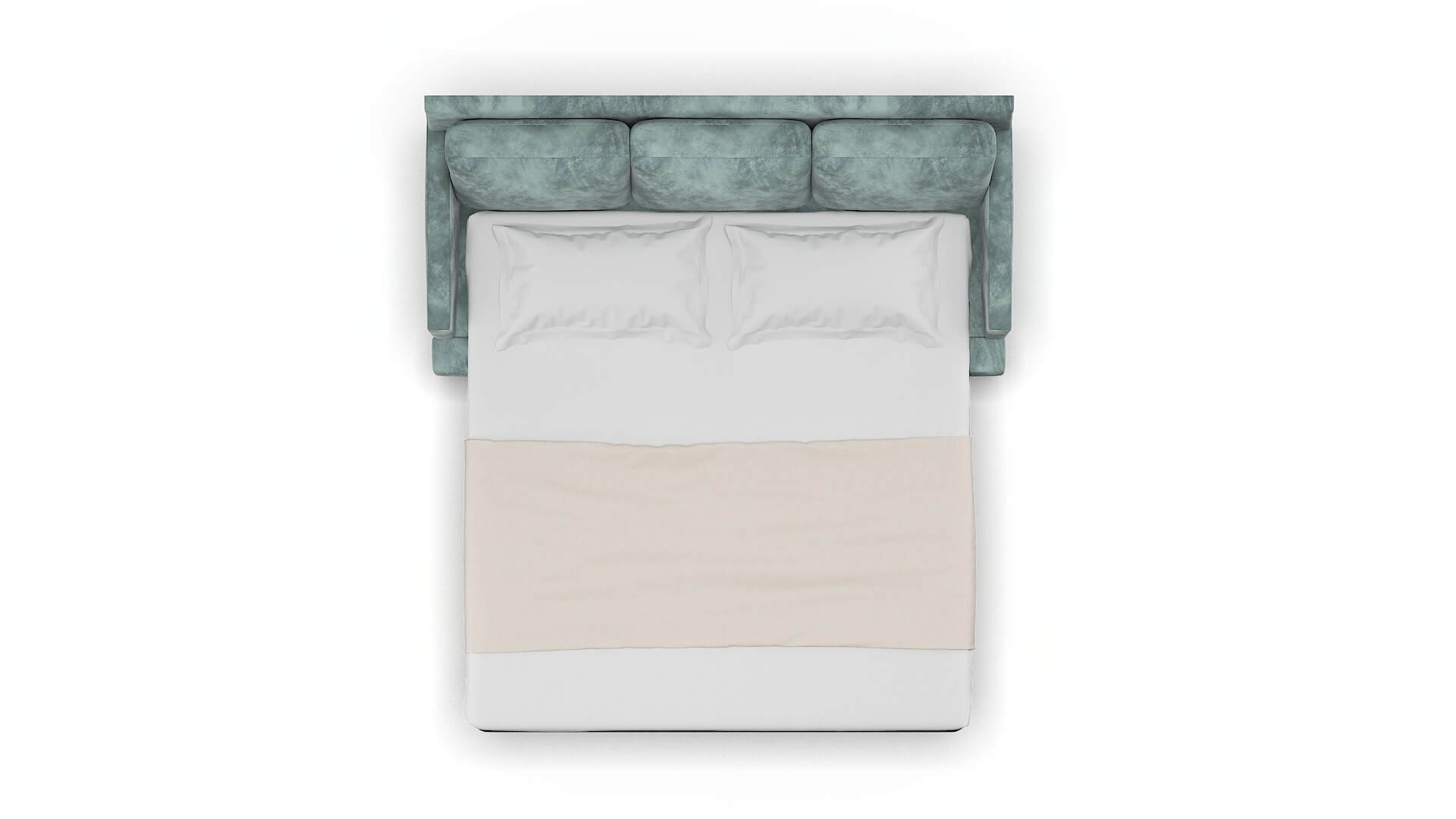 Marseille Royale Cloud Sofa Sleeper Espresso legs 3