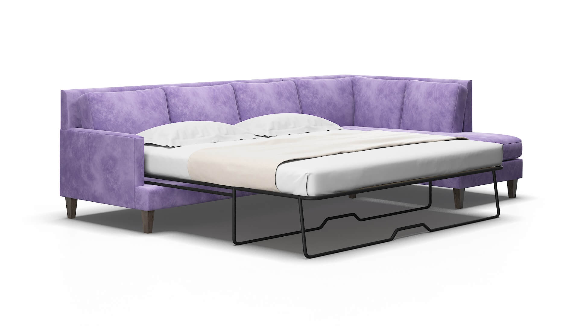 Marseille Royale lavender Panel sleeper Espresso Legs  2