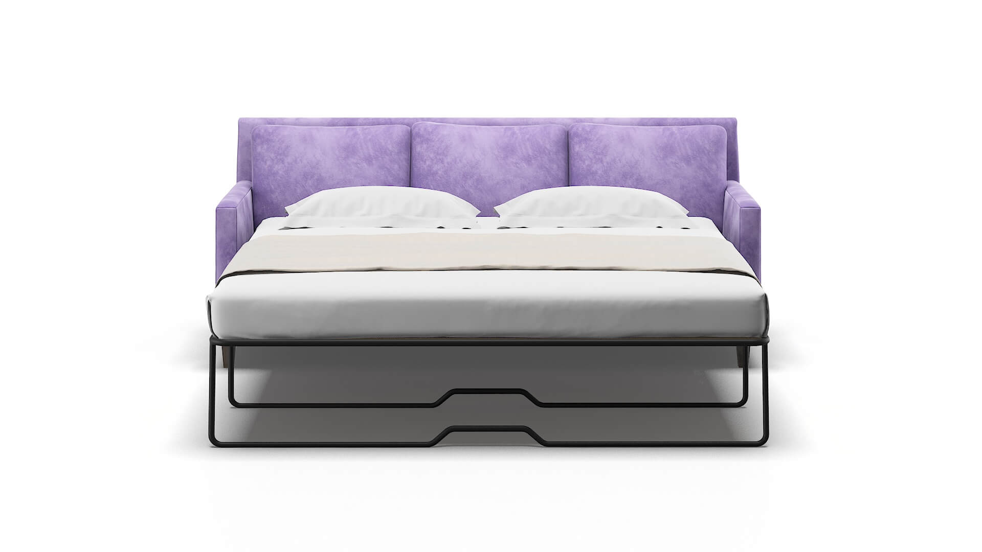 Marseille Royale Lavender Sofa Sleeper Espresso legs 1