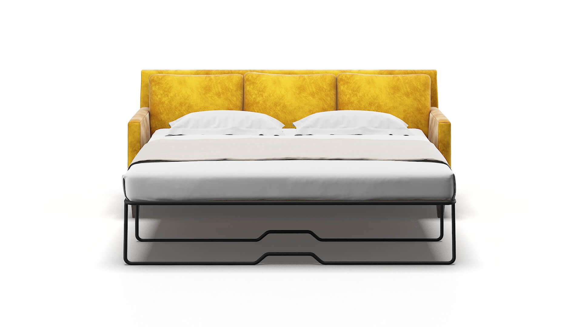 Marseille Royale Marigold Sofa Sleeper Espresso legs 1