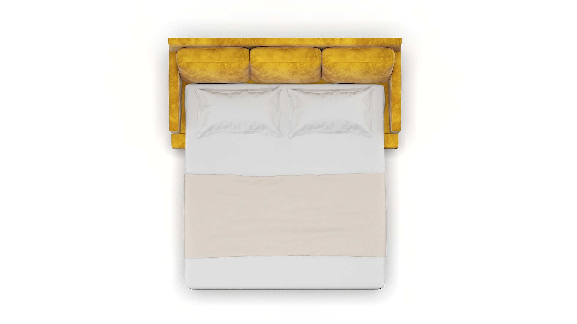 Marseille Royale Marigold Sofa Sleeper Espresso legs 3