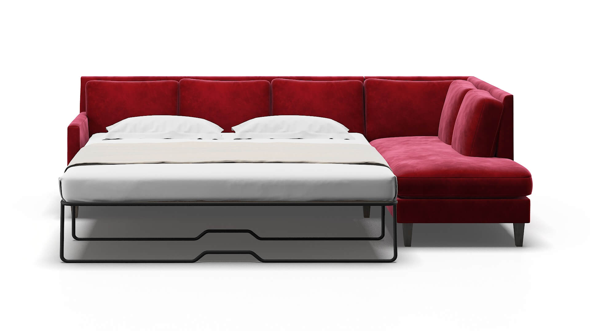 Marseille Royale Ruby Panel Sleeper Espresso legs 1