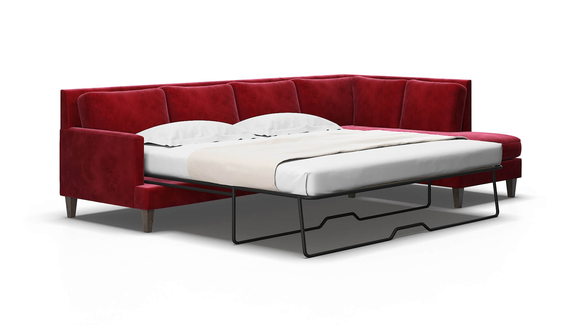 Marseille Royale Ruby Panel Sleeper Espresso legs 2