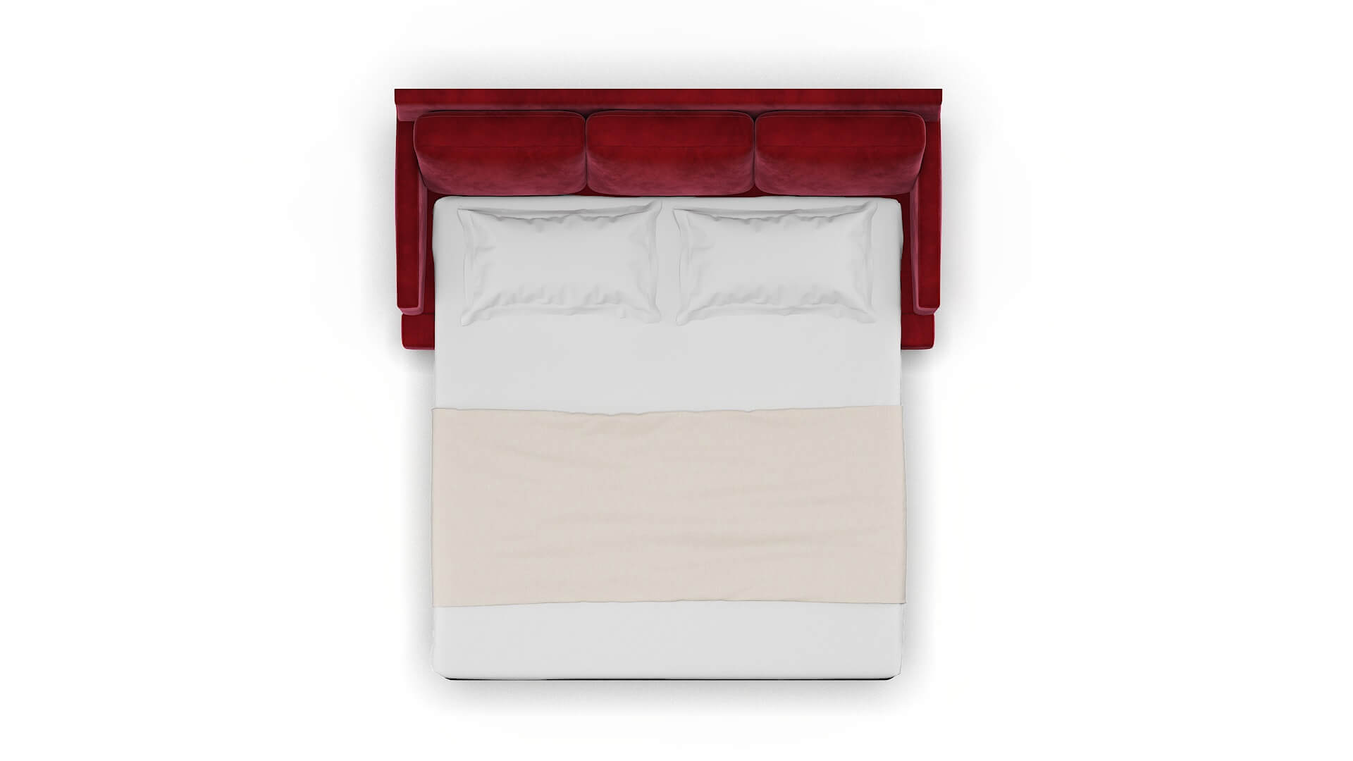 Marseille Royale Ruby Sofa Sleeper Espresso legs 3