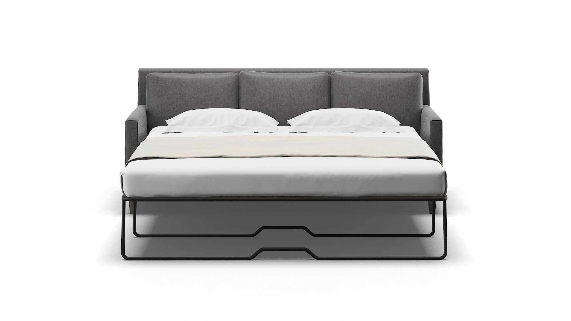 Marseille Sasha Grey Sofa Sleeper Espresso legs 1
