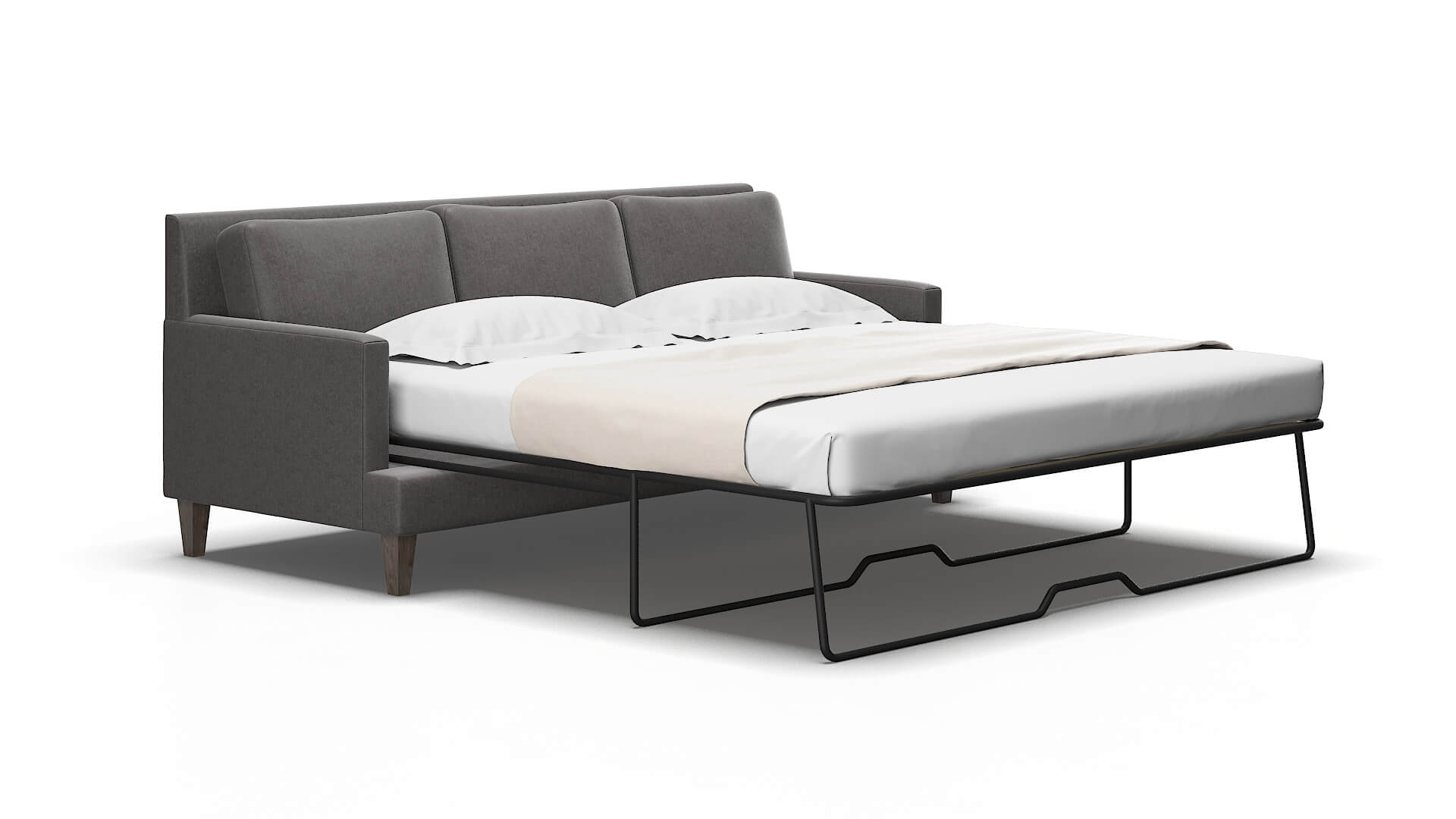 Marseille Sasha grey Sofa sleeper Espresso Legs  2