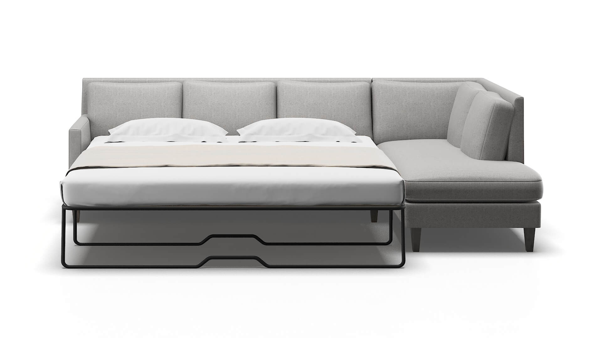 Marseille Sasha Silver Panel Sleeper Espresso legs 1